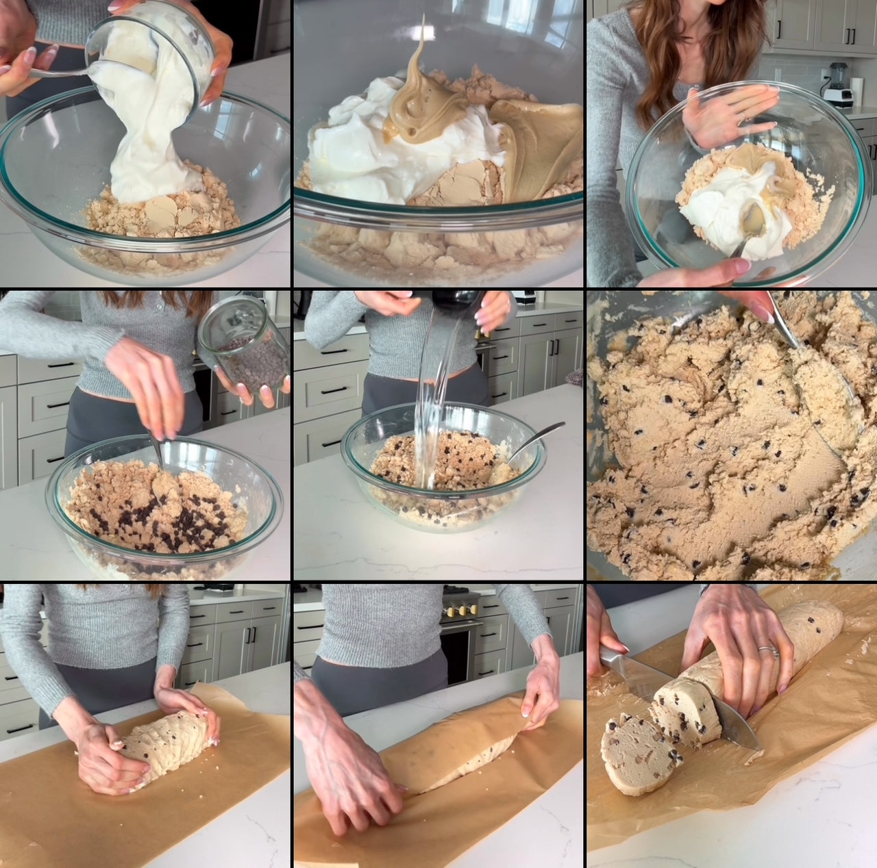 Cashew Cookie Dough Log (Low carb)