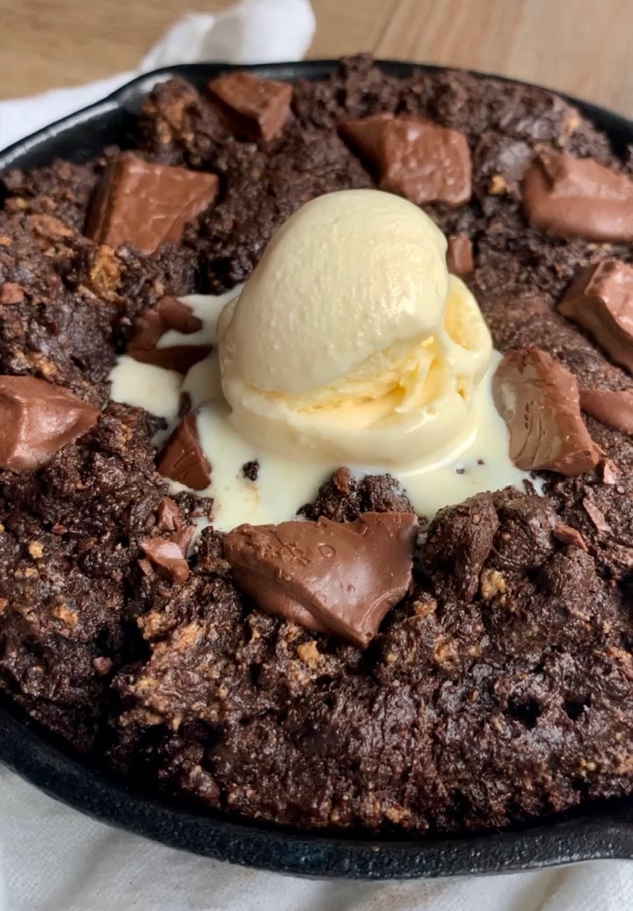 Low Carb Skillet Brownie 