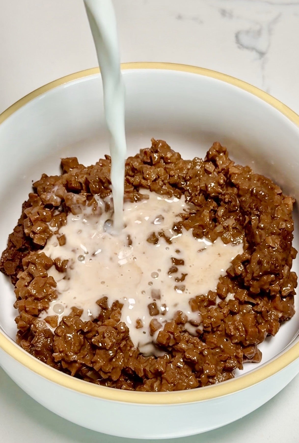 Chocolate Cauliflower Rice Pudding