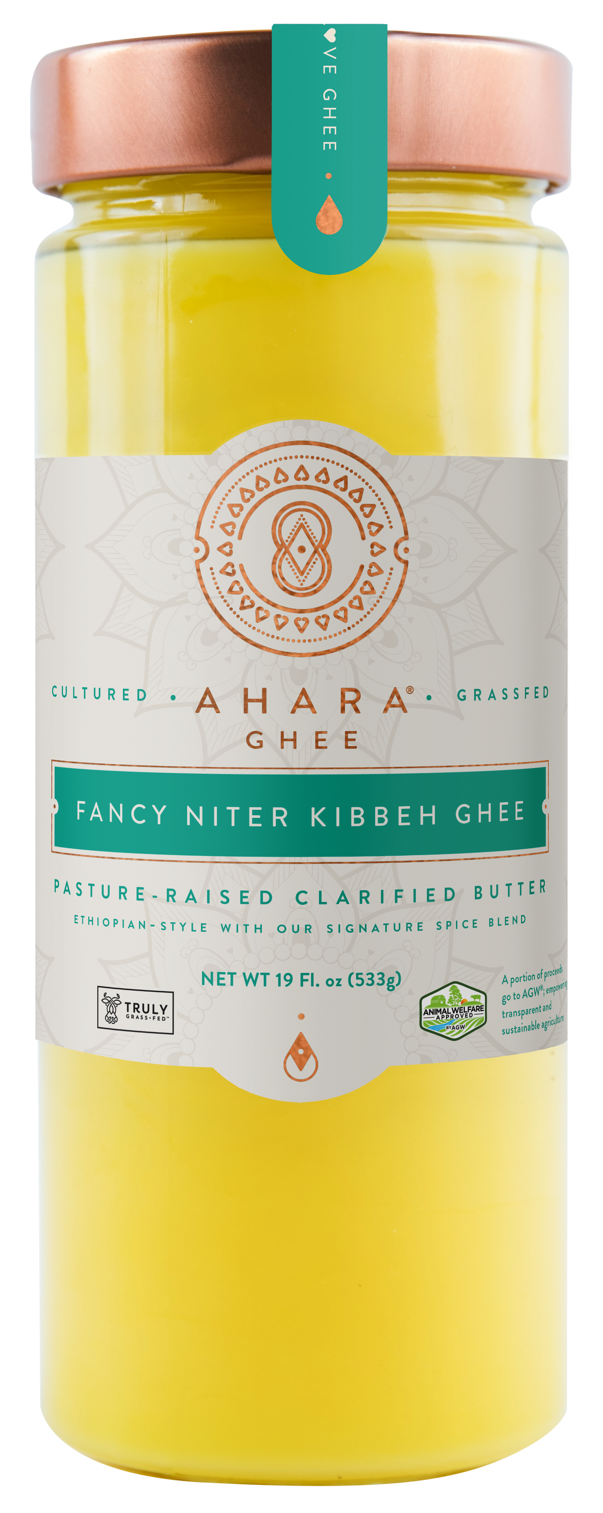 Ahara Rasa Grass-Fed Fancy Niter Kibeh Ghee
