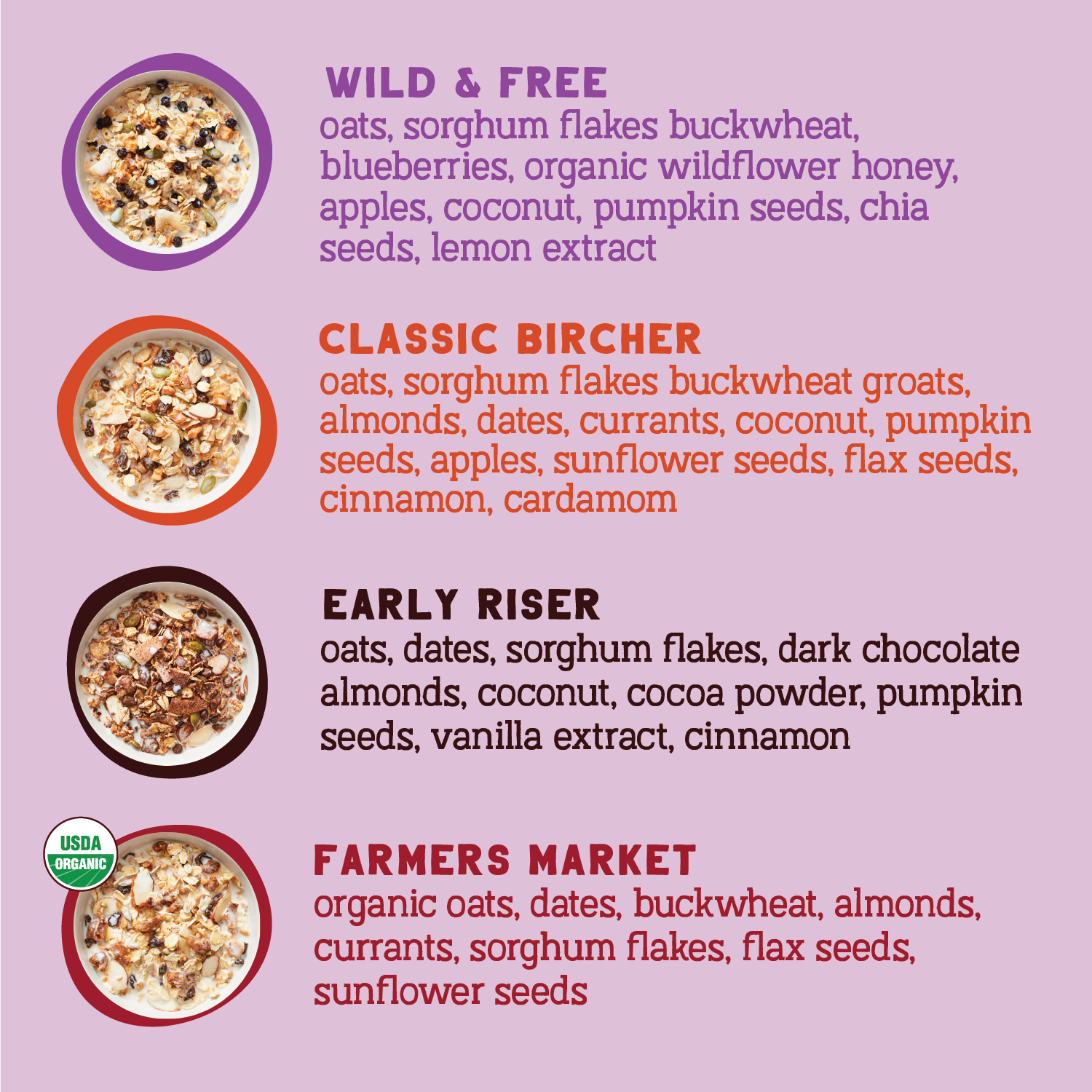 Seven Sundays Muesli Variety Pack, 32oz