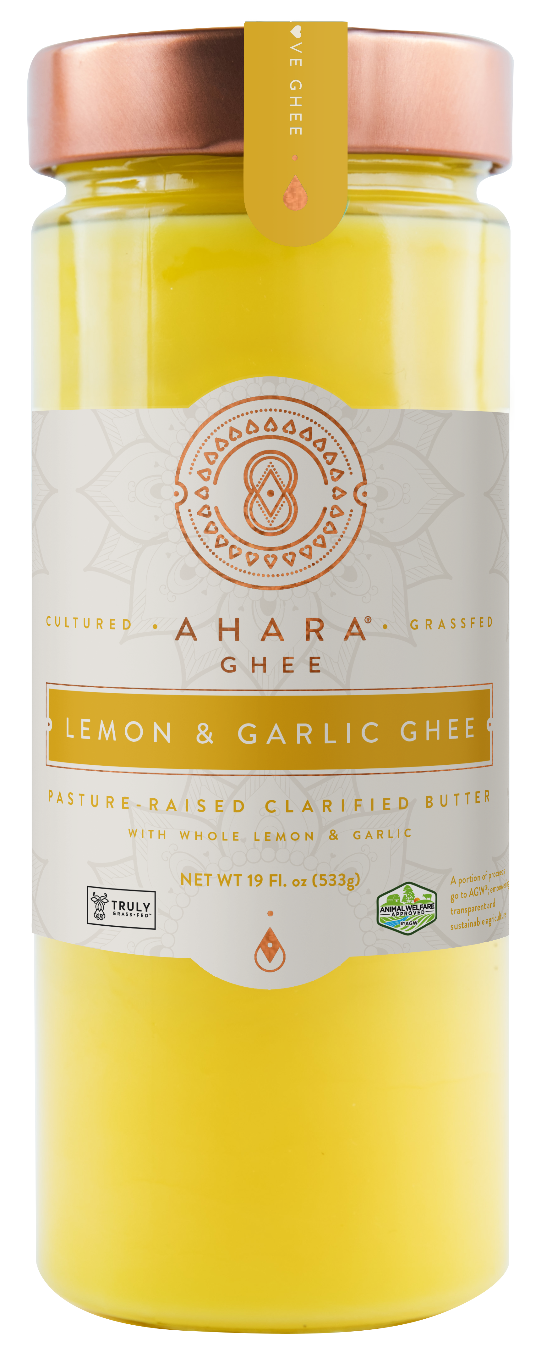 Ahara Rasa Grass-Fed Lemon & Garlic Ghee