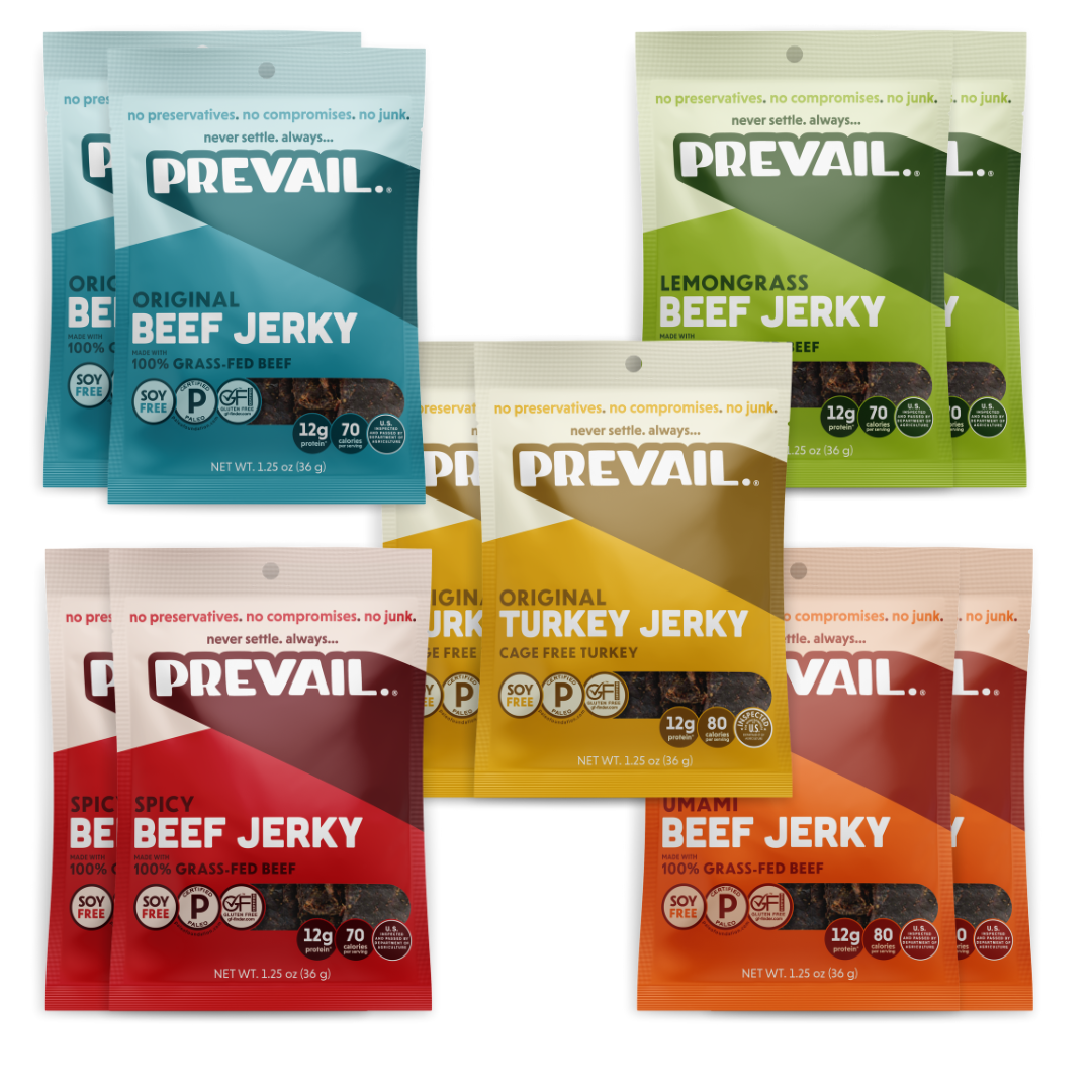 Prevail Jerky Variety Pack, Pack of 10