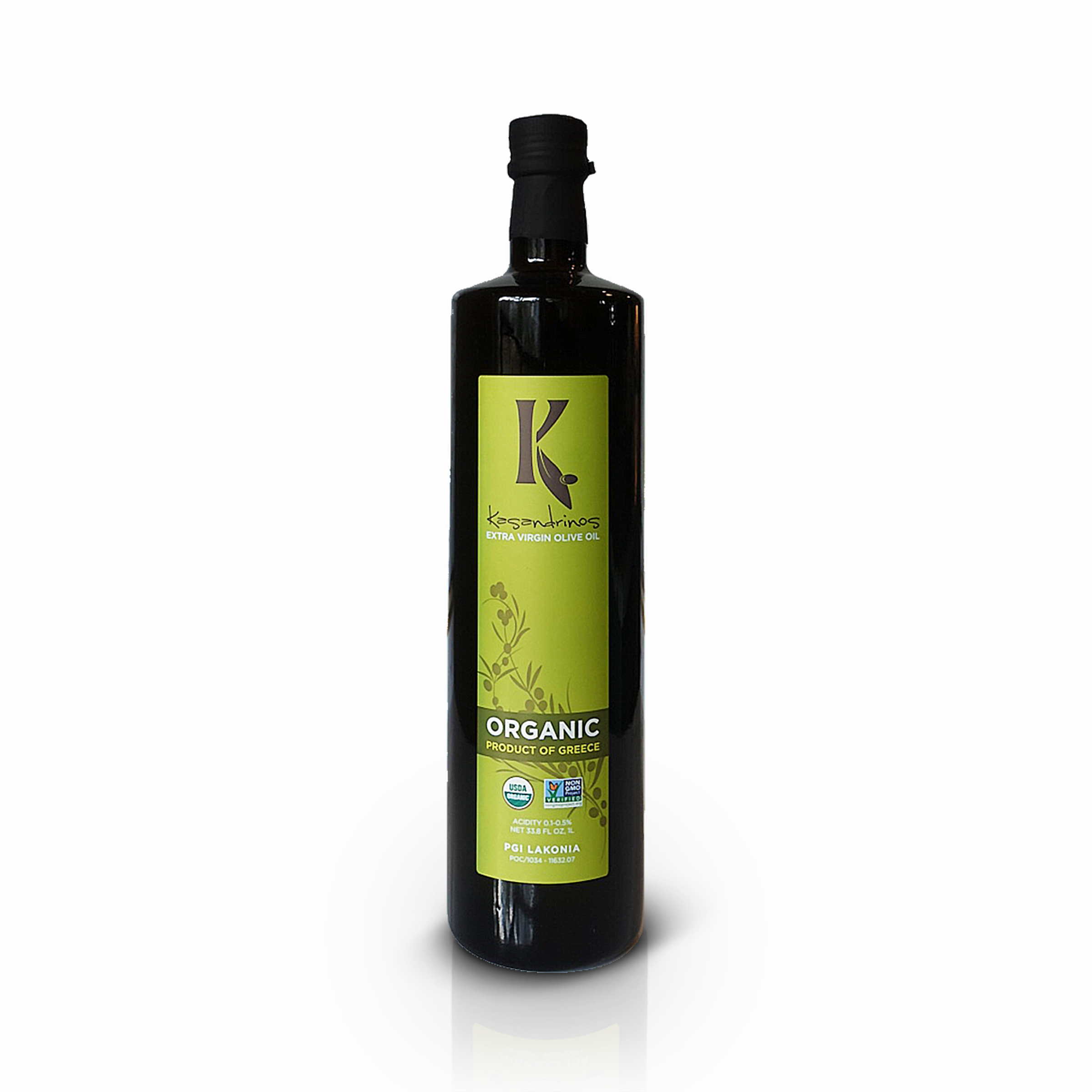 Kasandrinos Organic Extra Virgin Olive Oil 1L Bottle