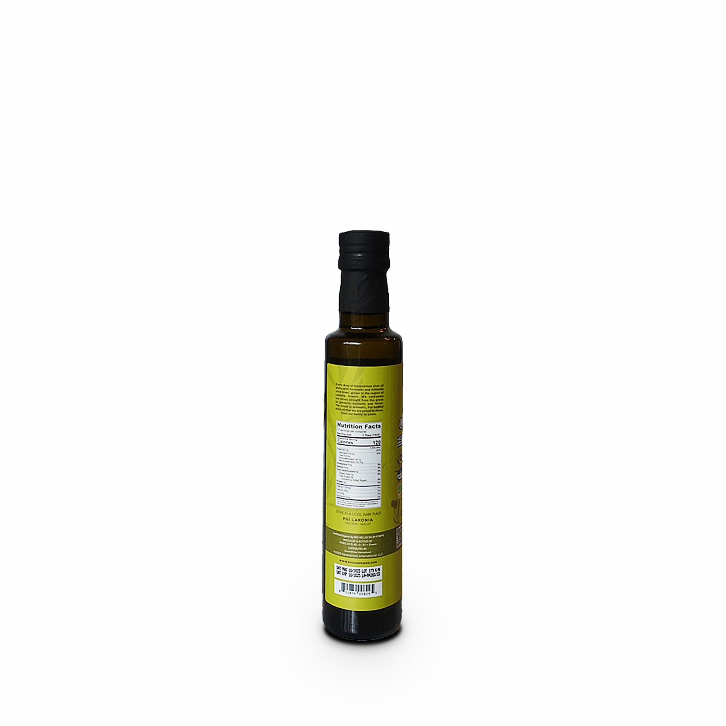Kasandrinos Organic Extra Virgin Olive Oil 250ml Bottle