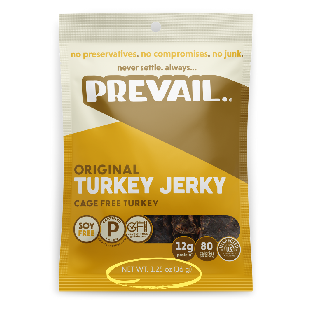 Prevail Original Turkey Jerky Single Serve 8 pack