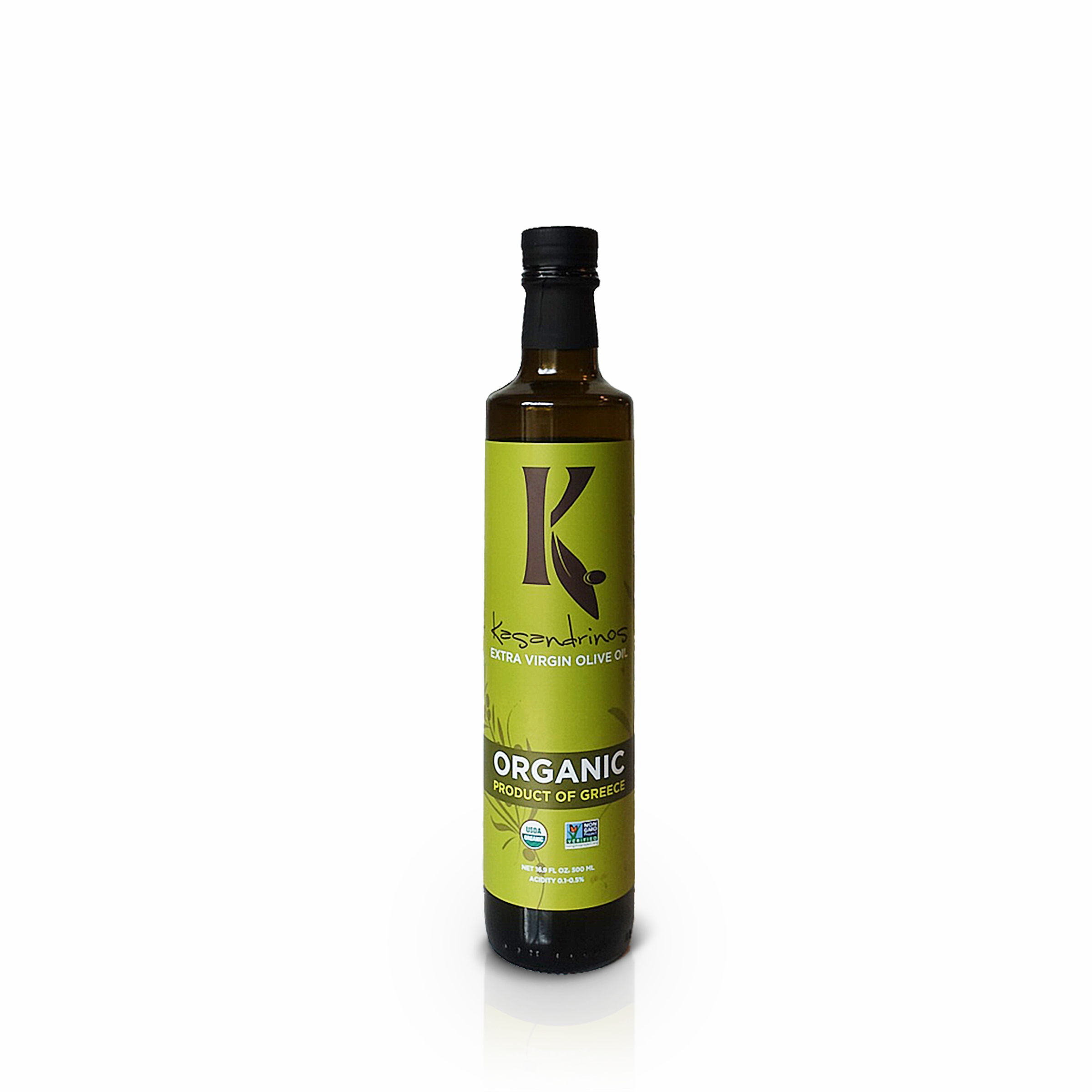 Kasandrinos Organic Extra Virgin Olive Oil 500ml Bottle
