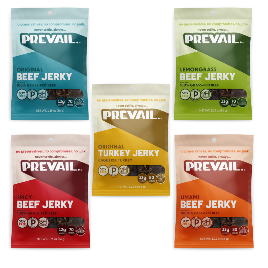 Prevail Jerky Variety Pack, Pack of 5