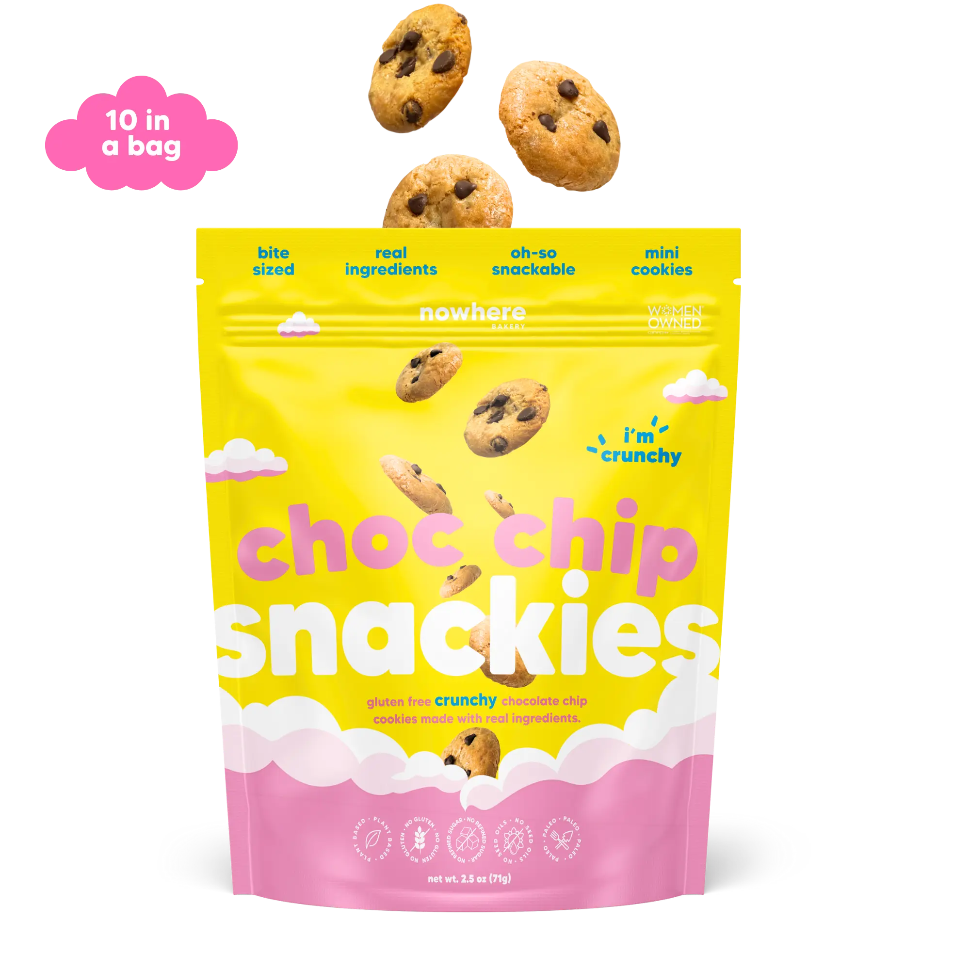 Nowhere Bakery Choc Chip Snackies