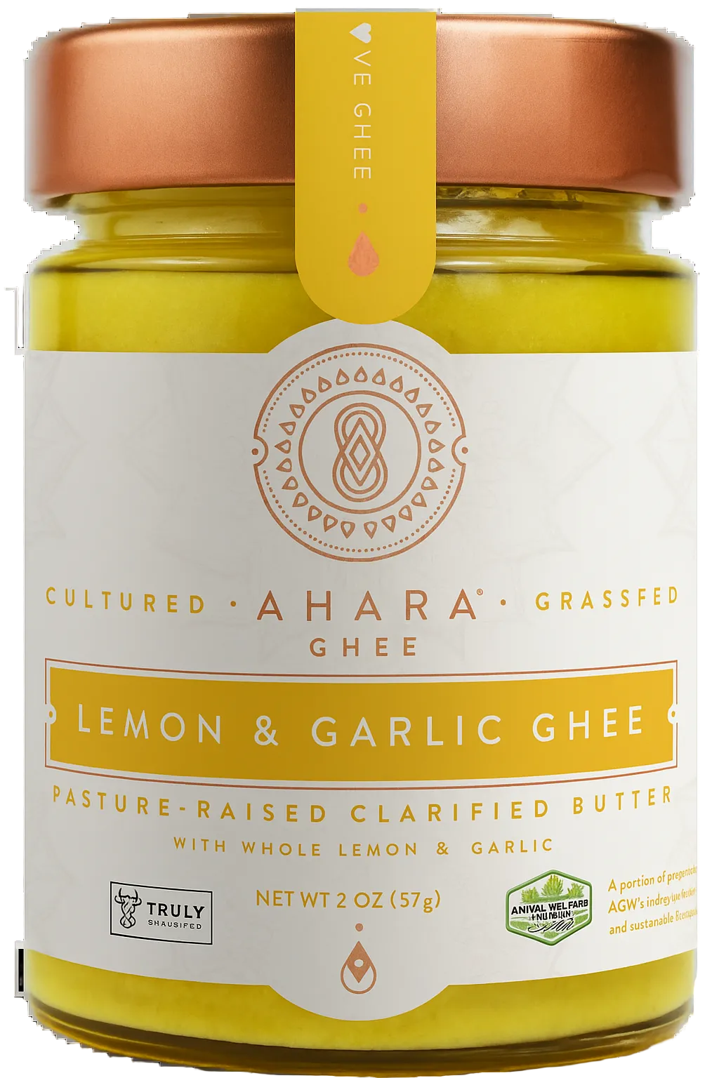 Ahara Rasa Grass-Fed Lemon & Garlic Ghee