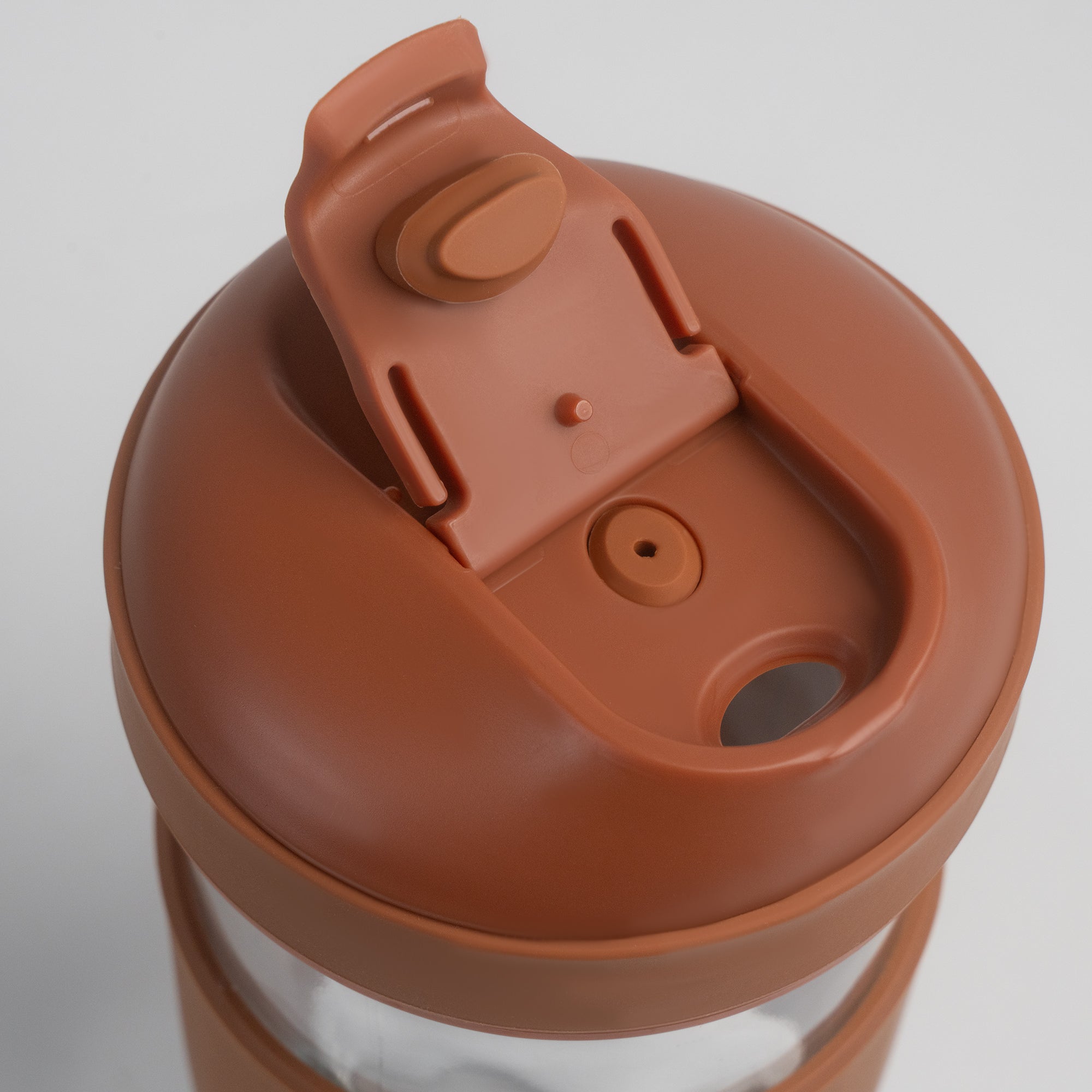 Genicook Borosilicate Glass Coffee Cup - Brown