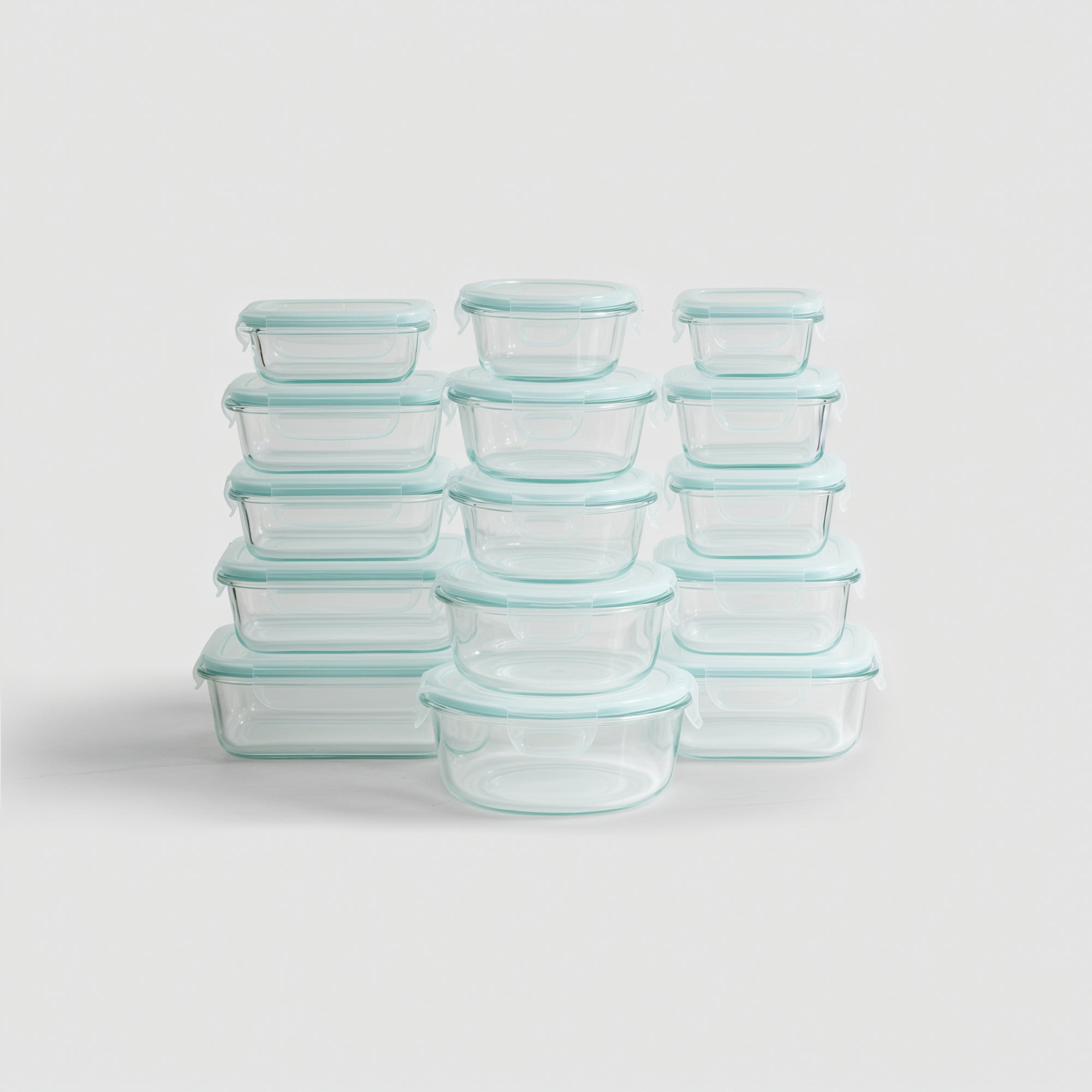 Genicook 15 Container Borosilicate Glass Set