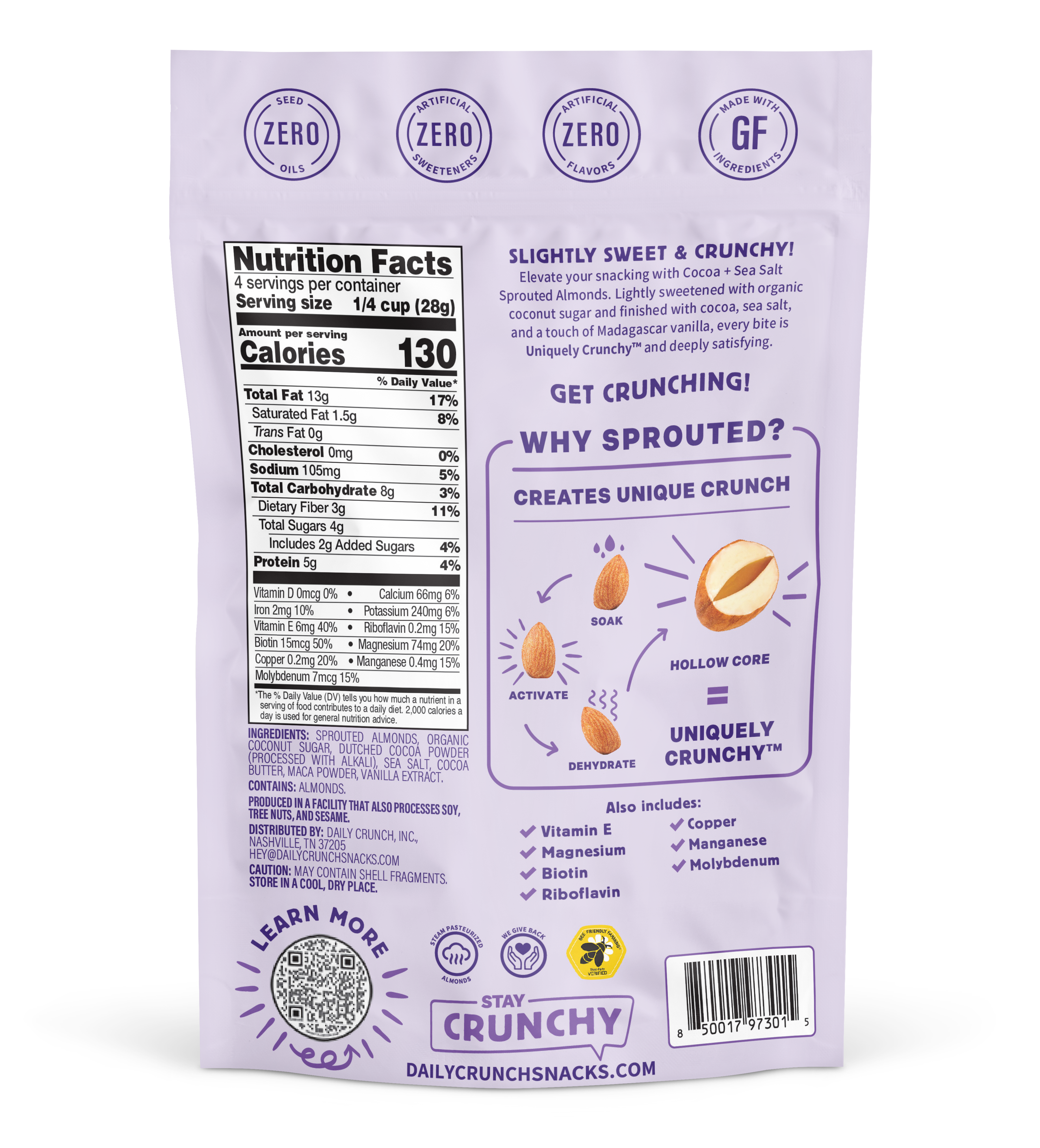 Daily Crunch Cocoa & Sea Salt Almonds