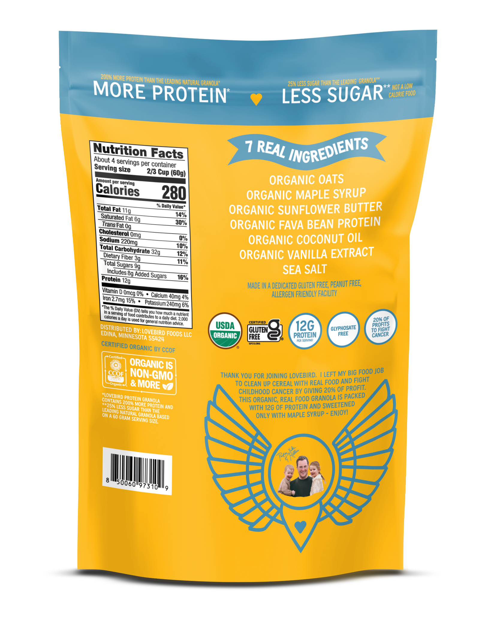 Lovebird Organic Protein Granola Variety Pack