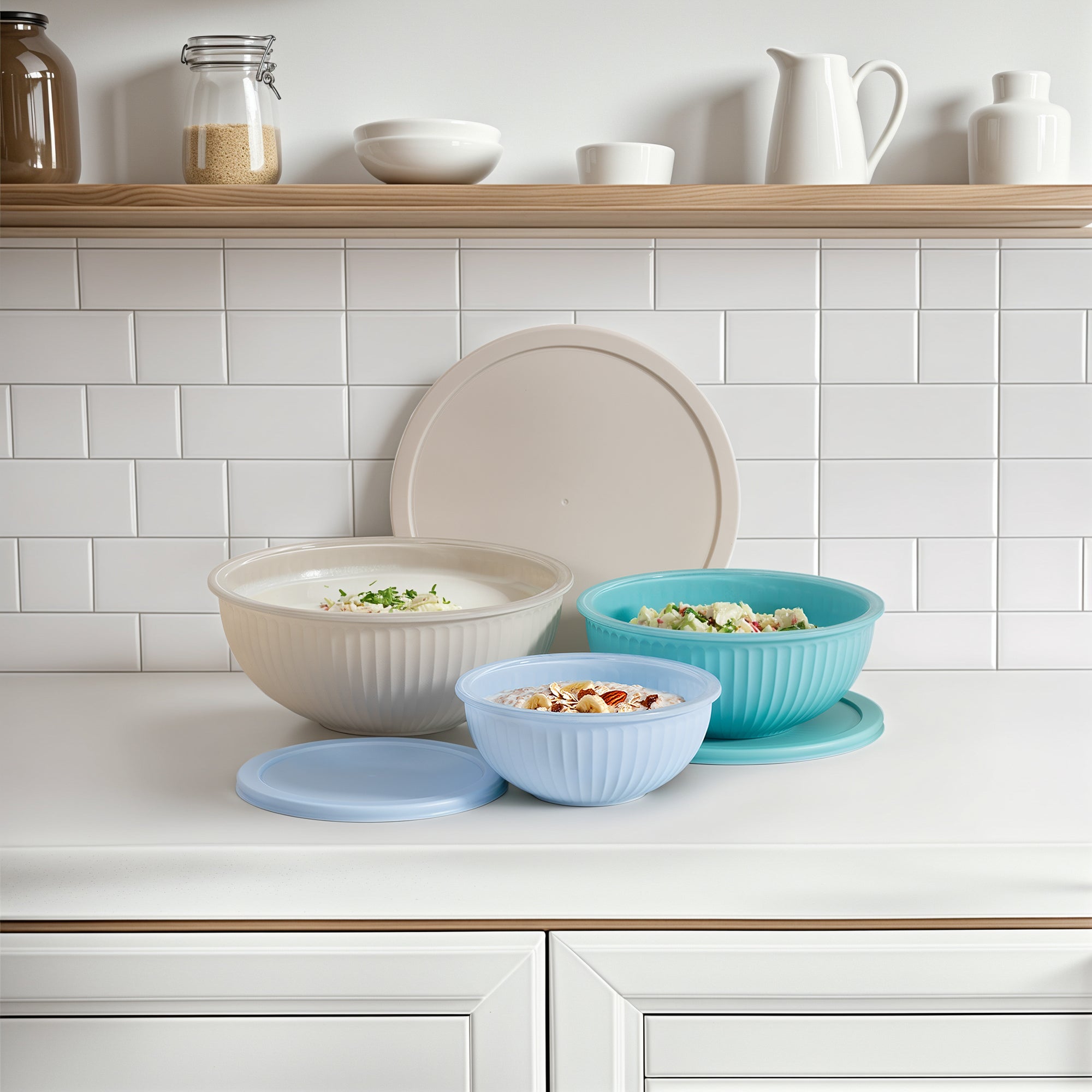 Genicook Rainbowl Glass Mixing Set (Set of 3)