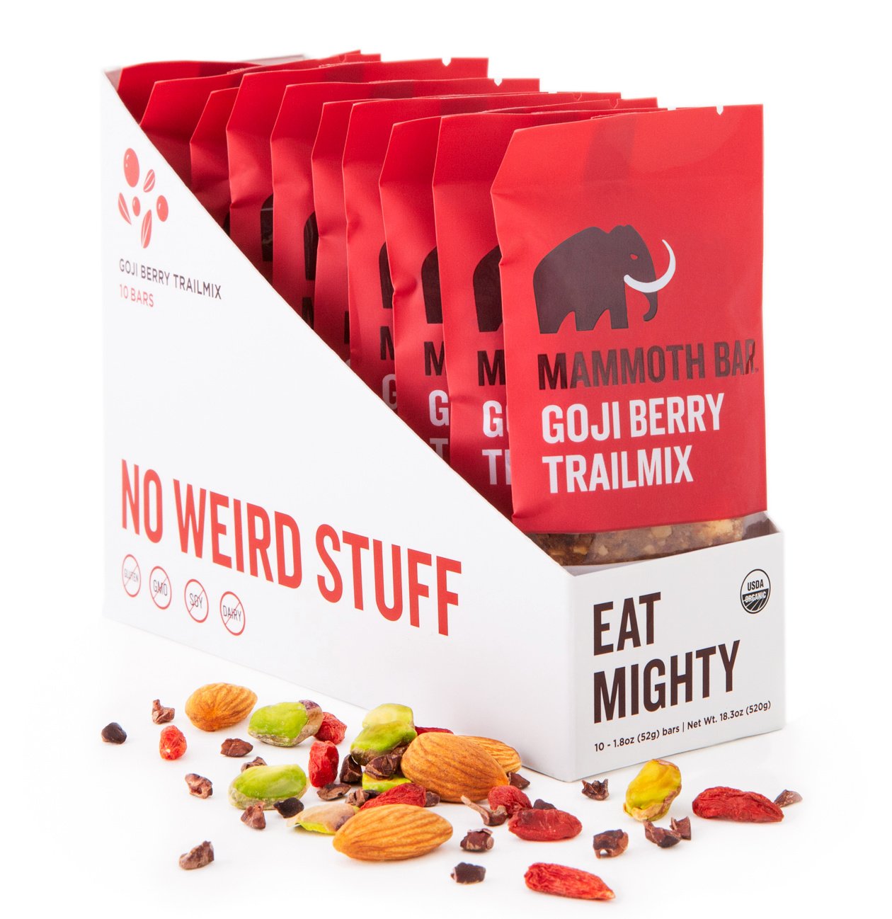 Mammoth Bar GOJI BERRY TRAILMIX 10 Pack