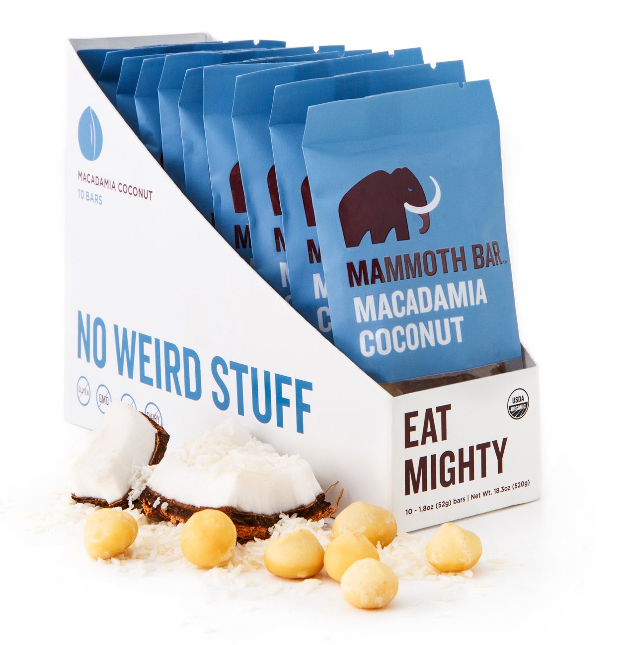 Mammoth Bar MACADAMIA COCONUT 10 Pack