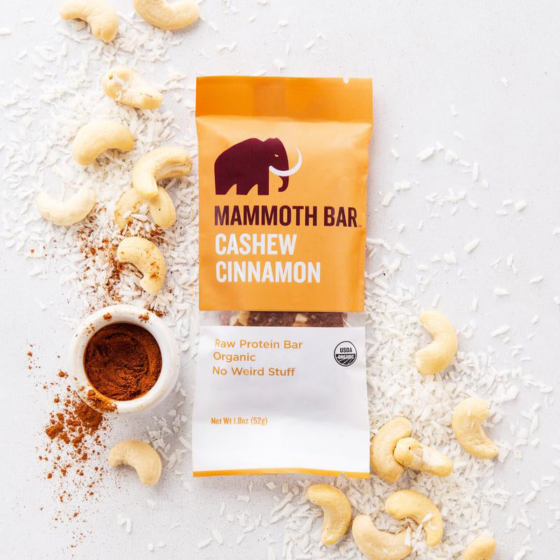 Mammoth Bar CASHEW CINNAMON 10 Pack