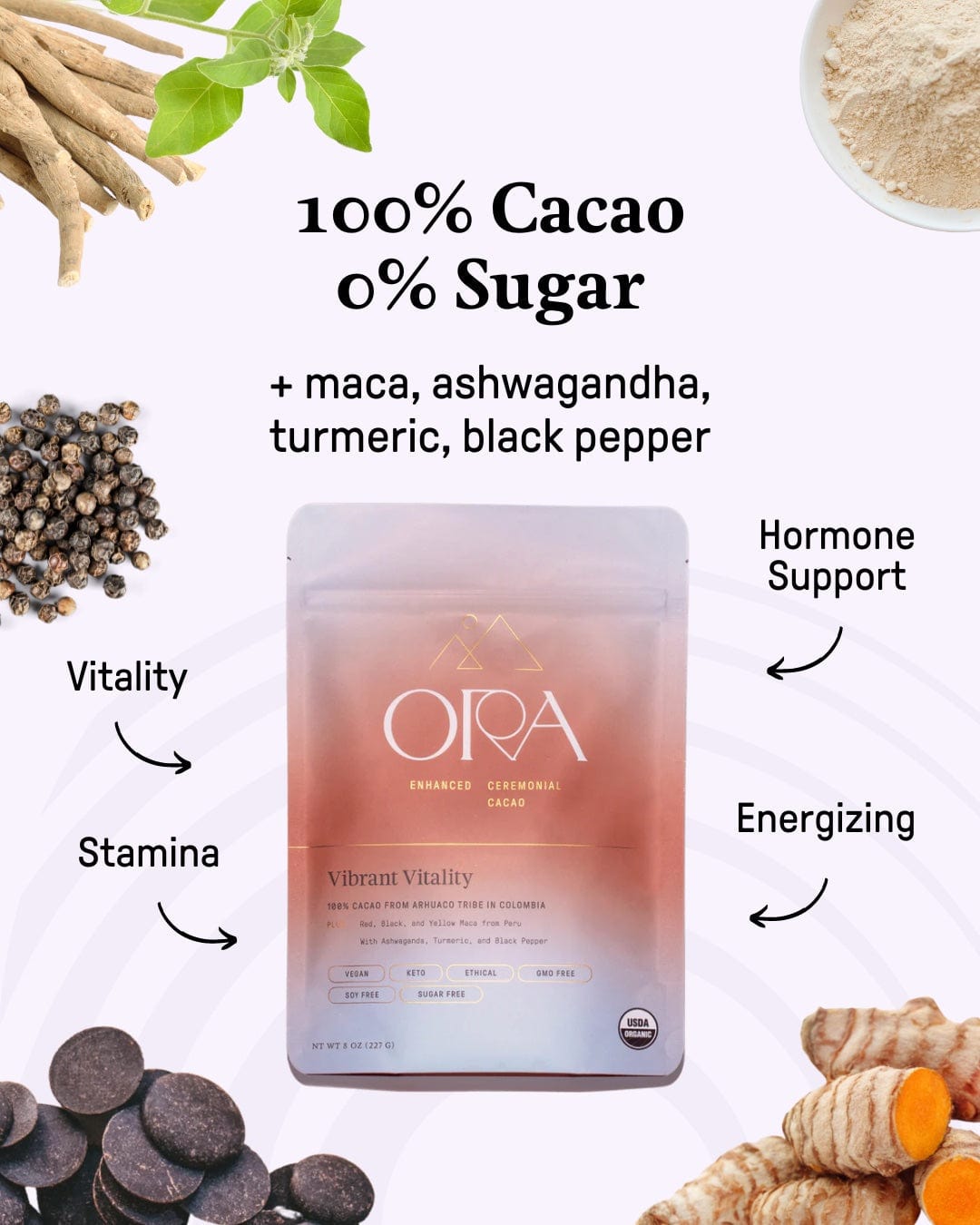 Ora Cacao Vibrant Vitality Cacao