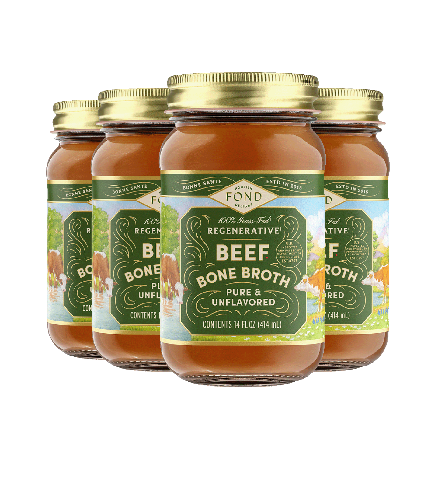 FOND Beef Bone Broth - Pure & Unflavored