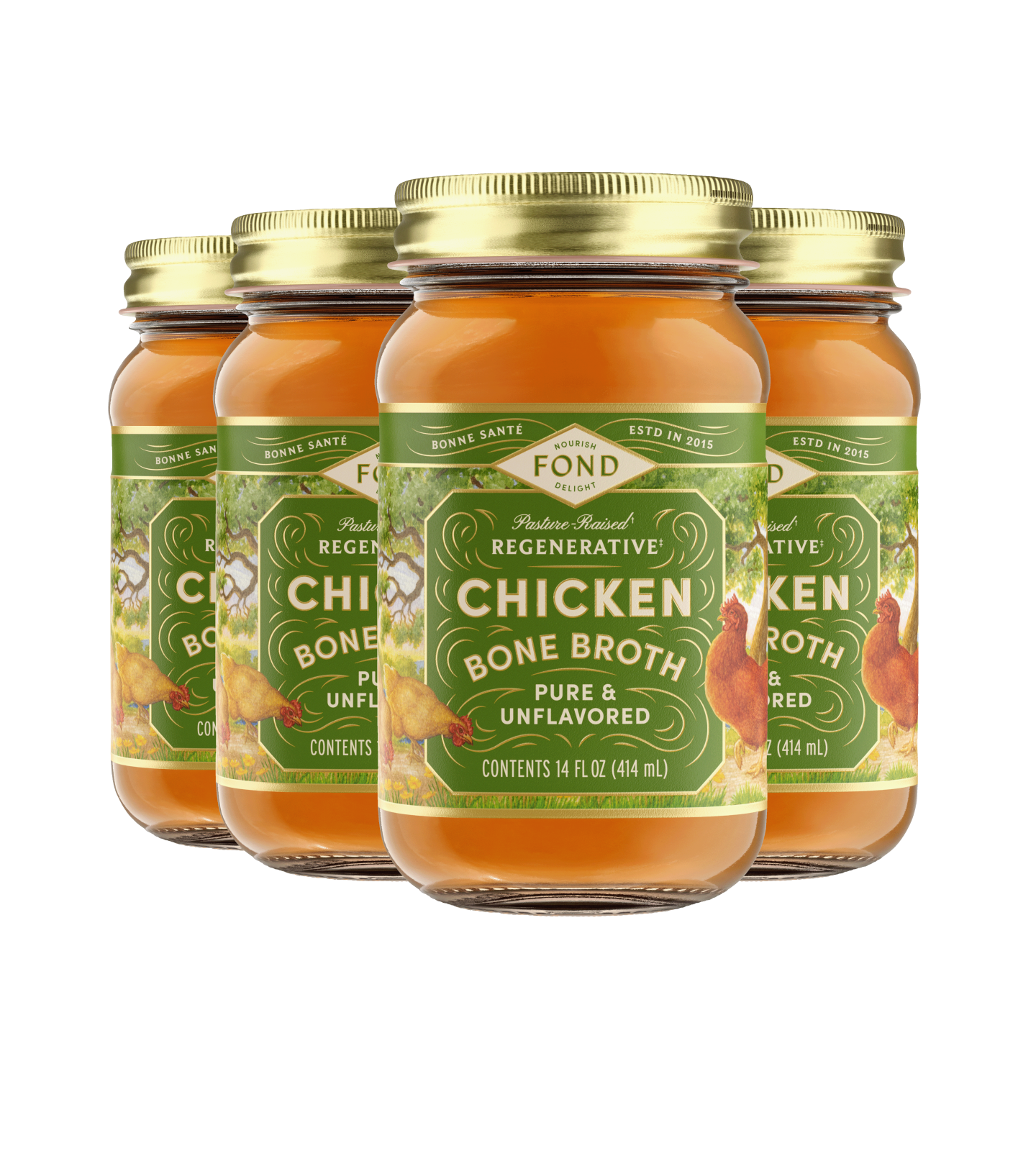 FOND Chicken Bone Broth - Pure & Unflavored