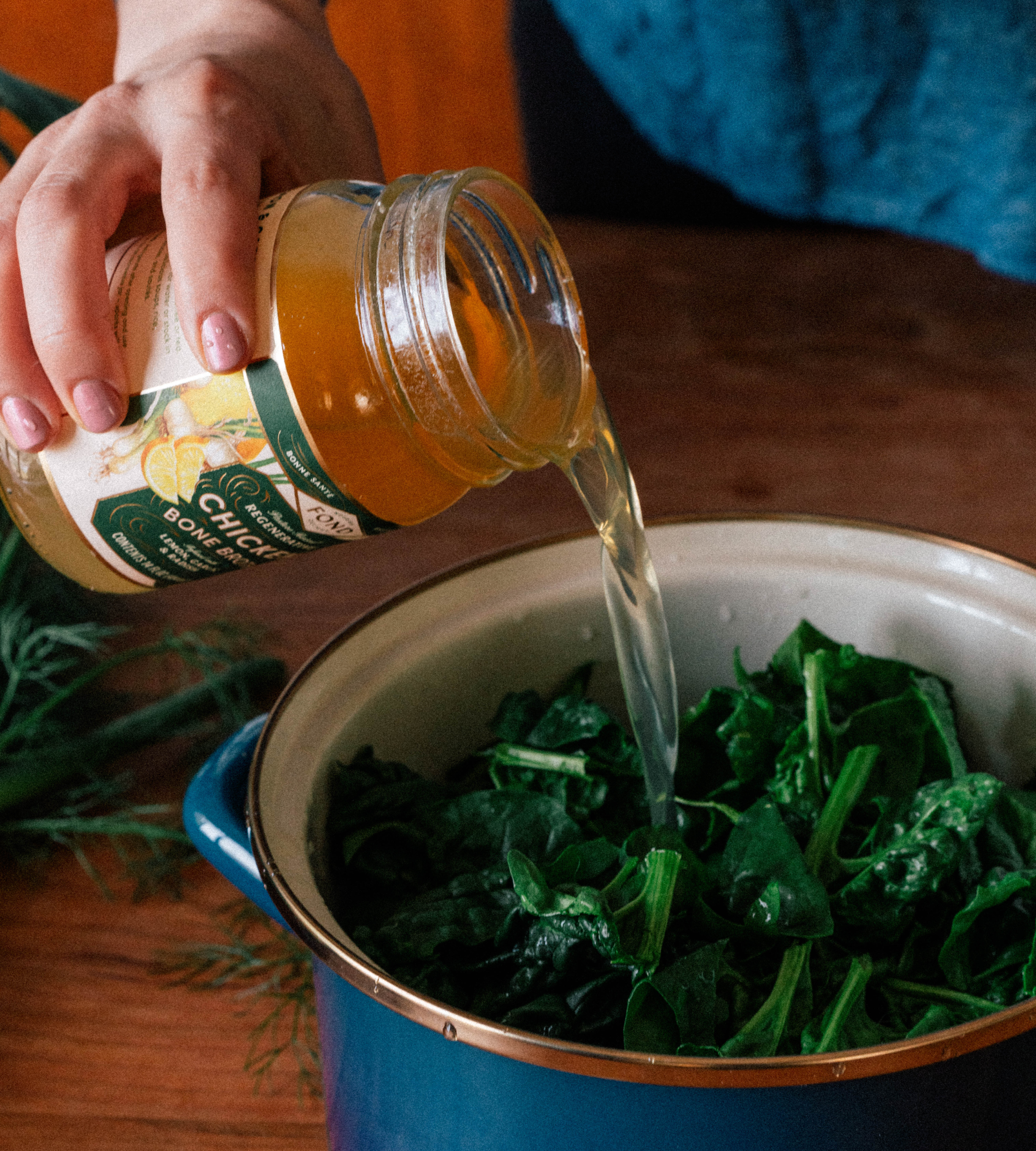FOND Chicken Bone Broth - Lemon & Garlic