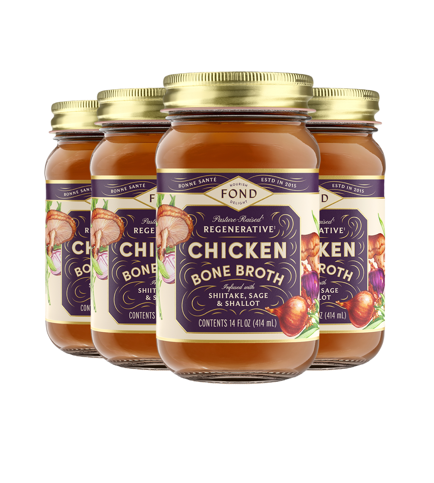 FOND Chicken Bone Broth - Shiitake & Sage