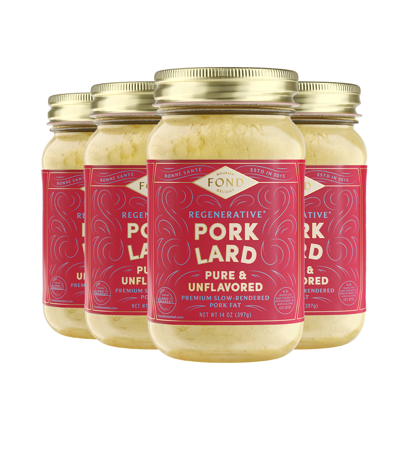 FOND Pork Lard - Pure & Unflavored