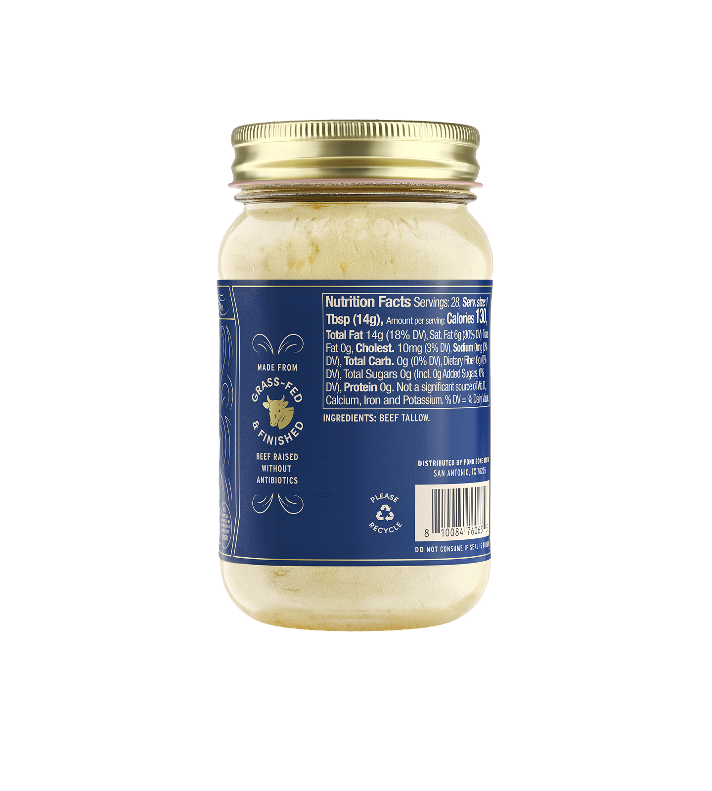 FOND Beef Tallow - Pure & Unflavored