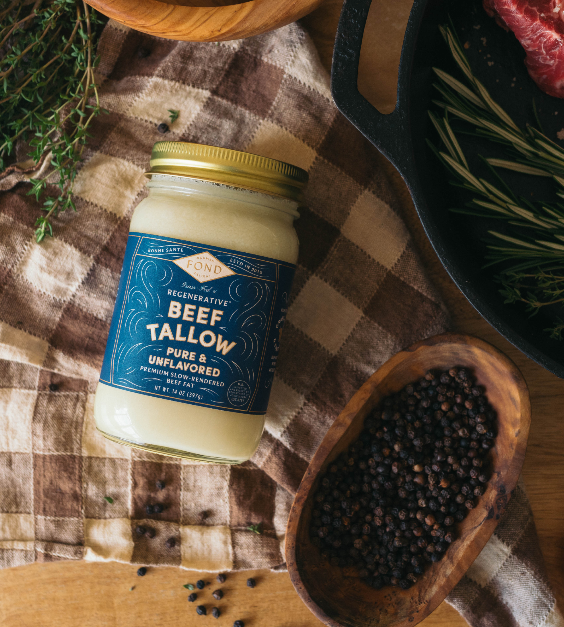 FOND Beef Tallow - Pure & Unflavored