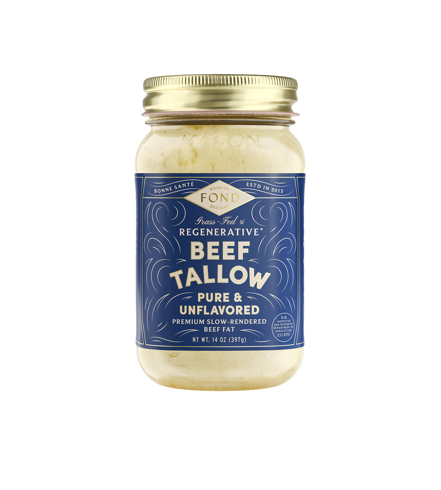 FOND Beef Tallow - Pure & Unflavored