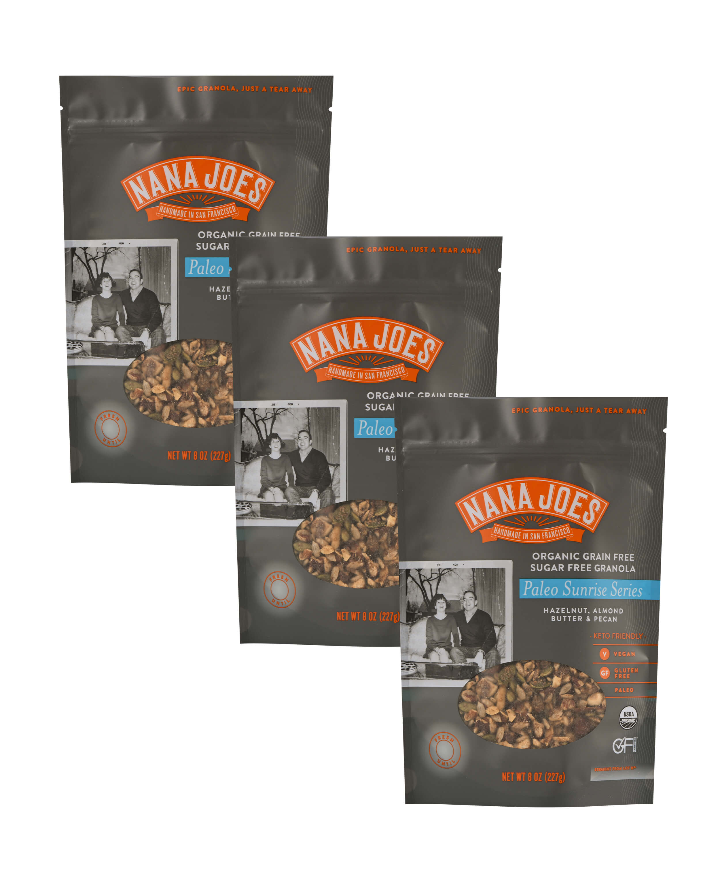 Nana Joes Organic Paleo Hazelnut, Almond Butter & Pecan (Keto-Friendly)