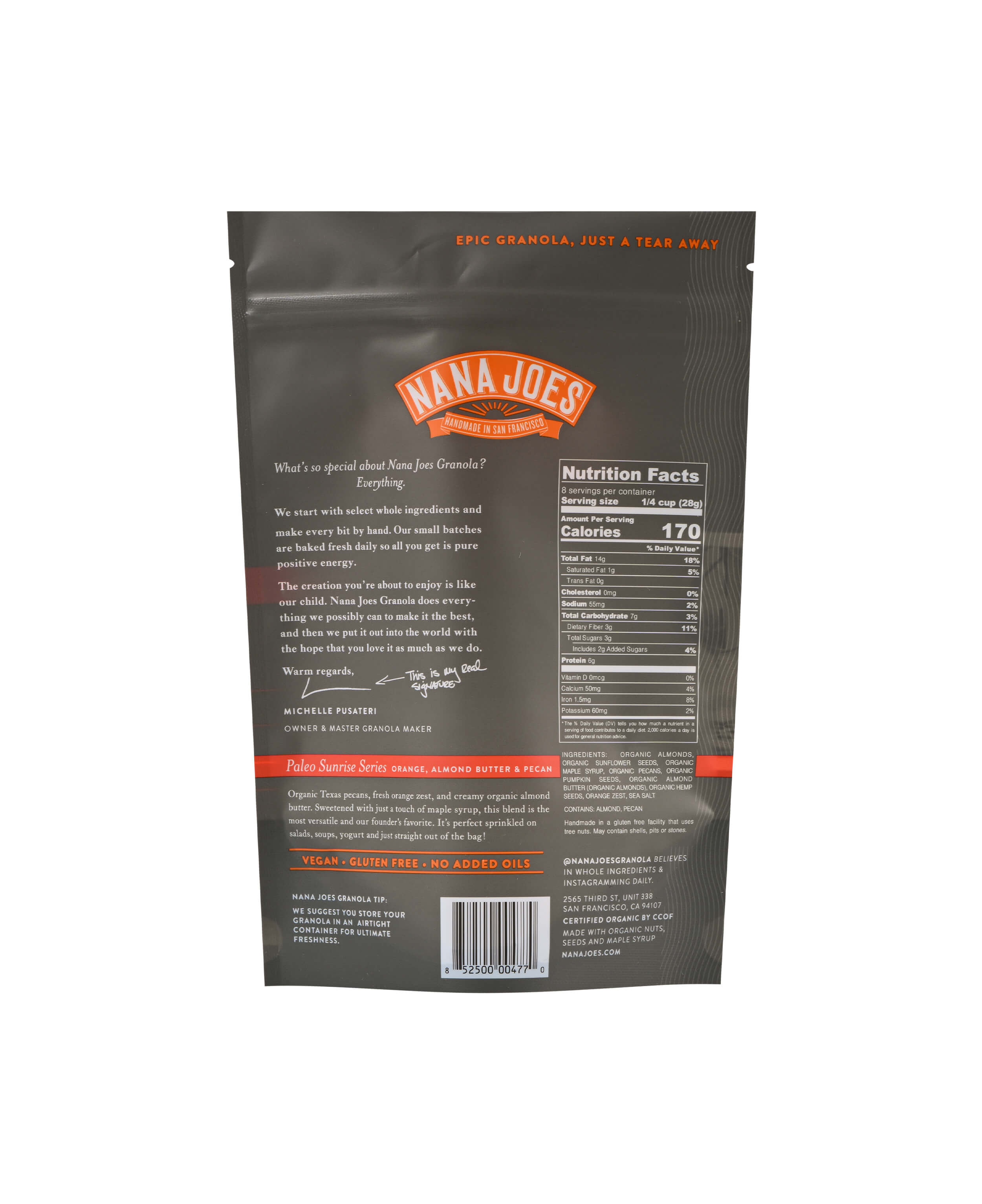 Nana Joes Paleo Orange, Almond Butter & Pecan