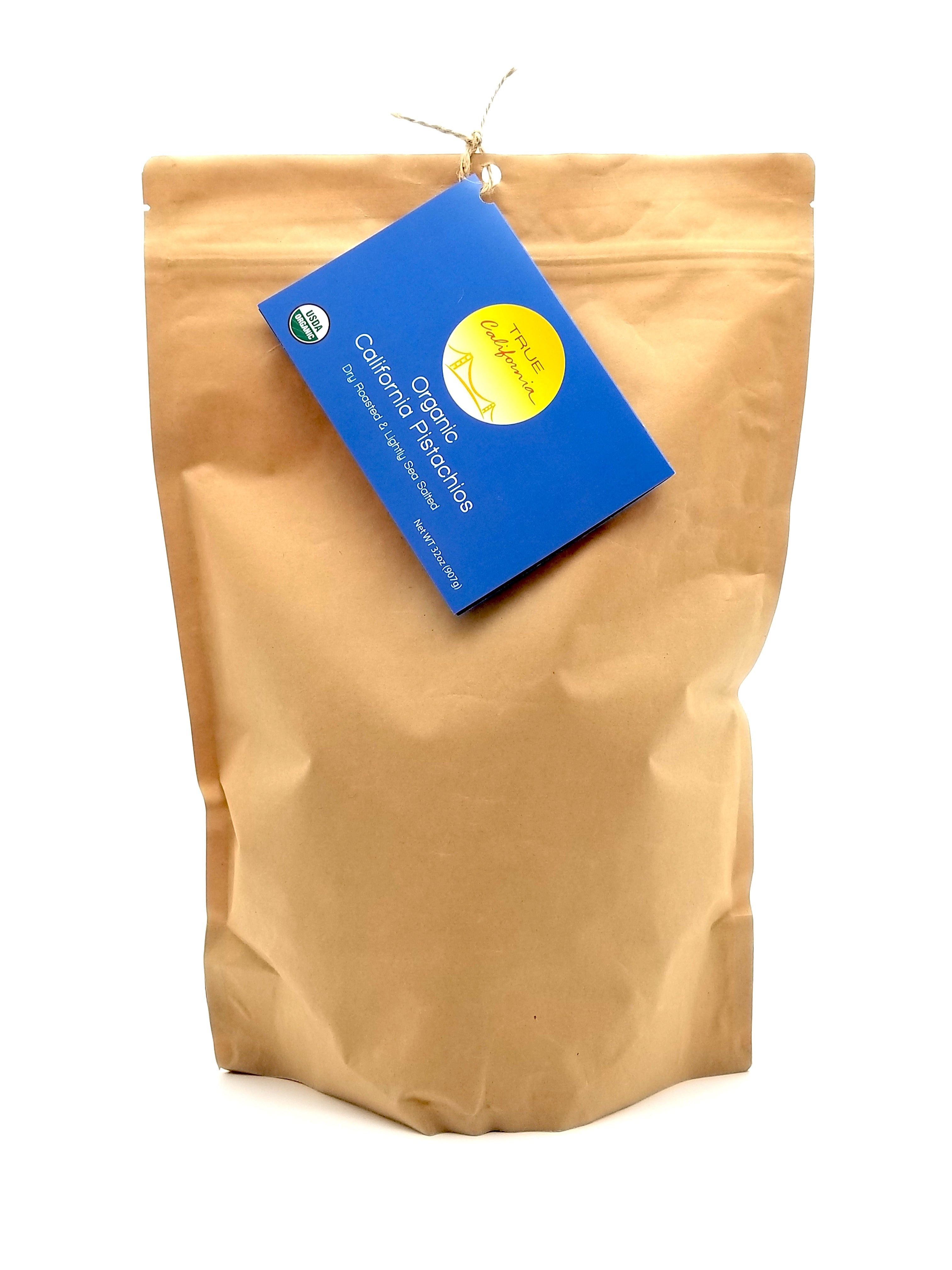 True California Organic Pistachios, Dry Roasted & Lightly Sea Salted