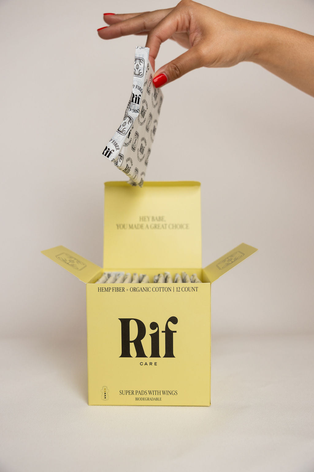 Rif Care Organic Pads with Wings Super Absorbency - 3-pack Bundle