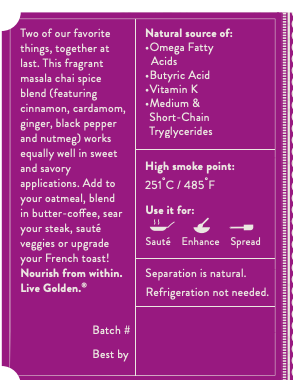 Ahara Rasa Grass-Fed Chai Spice Ghee