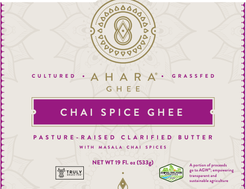 Ahara Rasa Grass-Fed Chai Spice Ghee