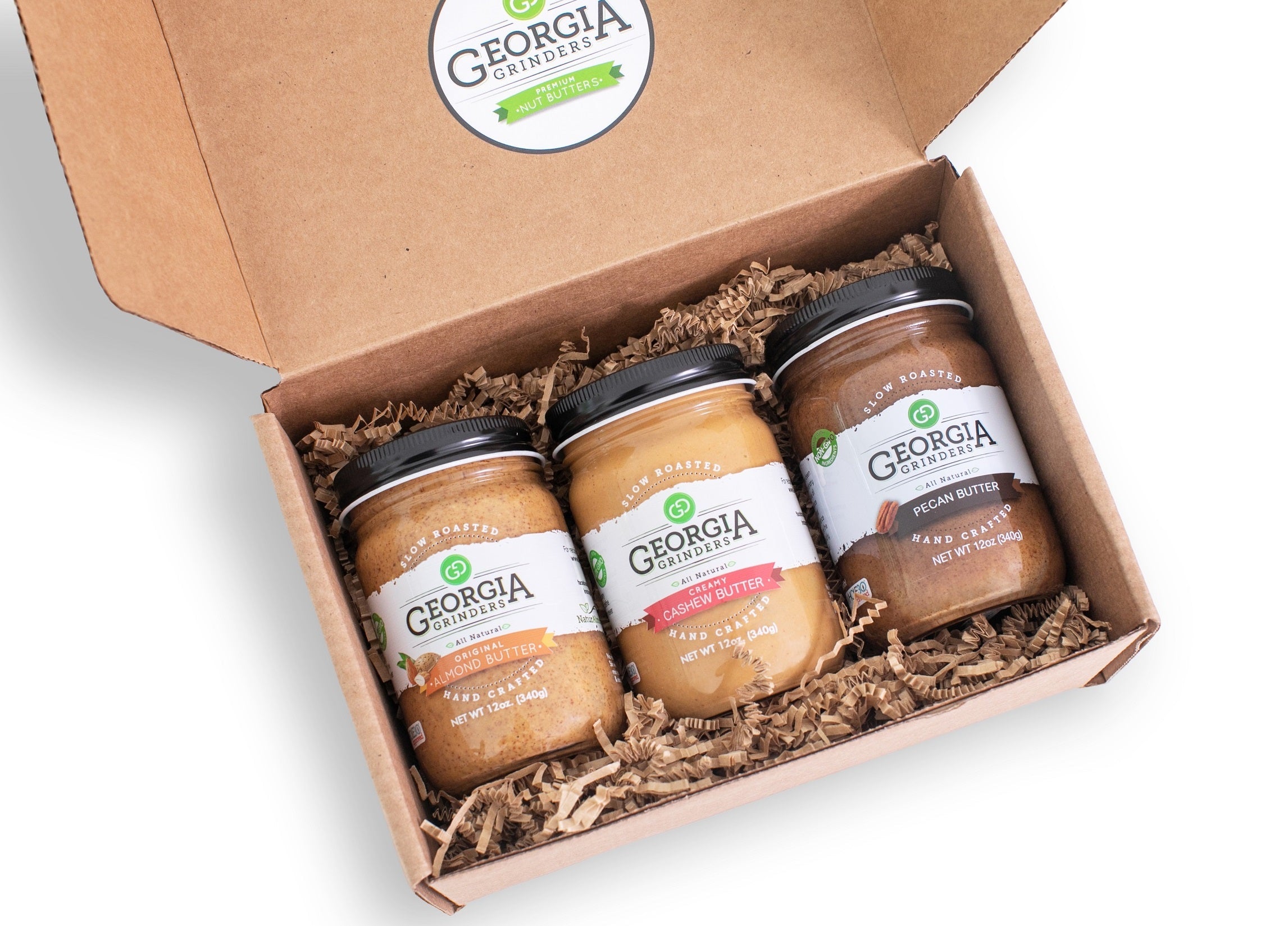 Georgia Grinders Trio Gift Box 2 (Pecan, Cashew, Almond)