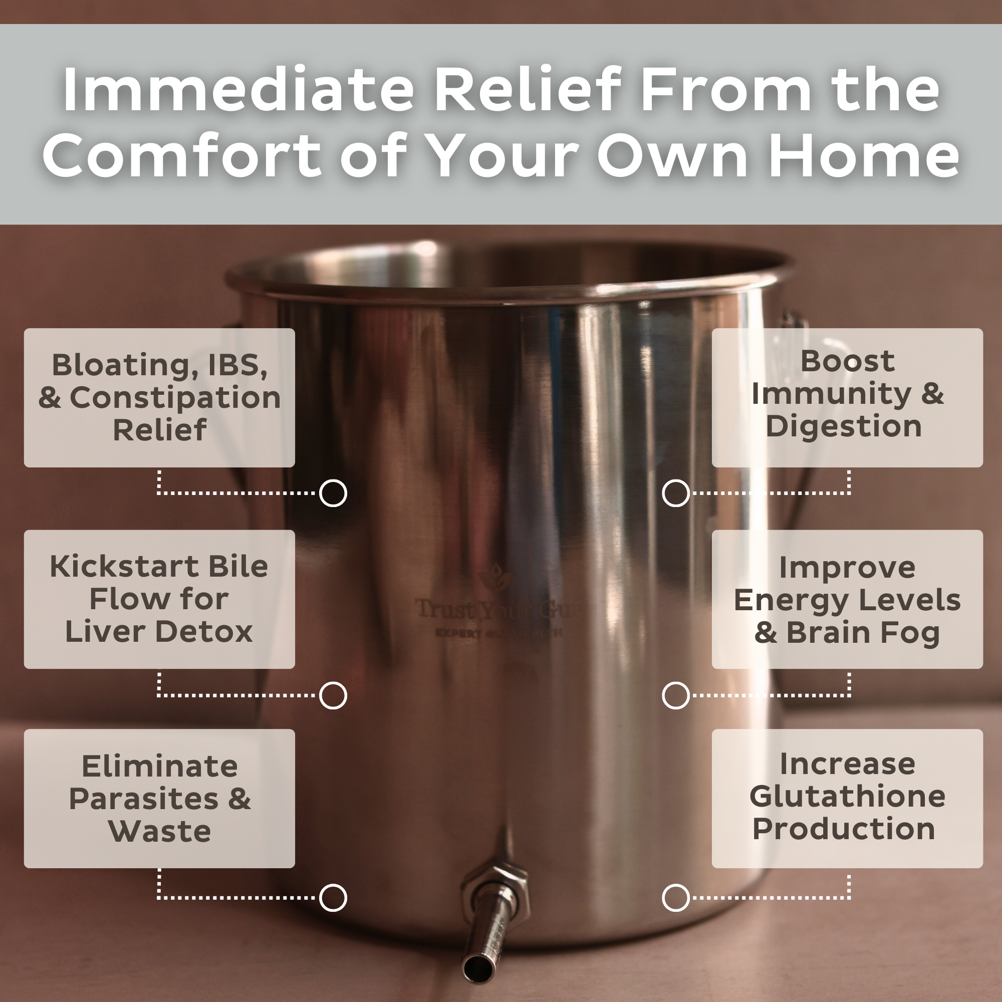 Trust Your Gut Stainless Steel Enema Kit