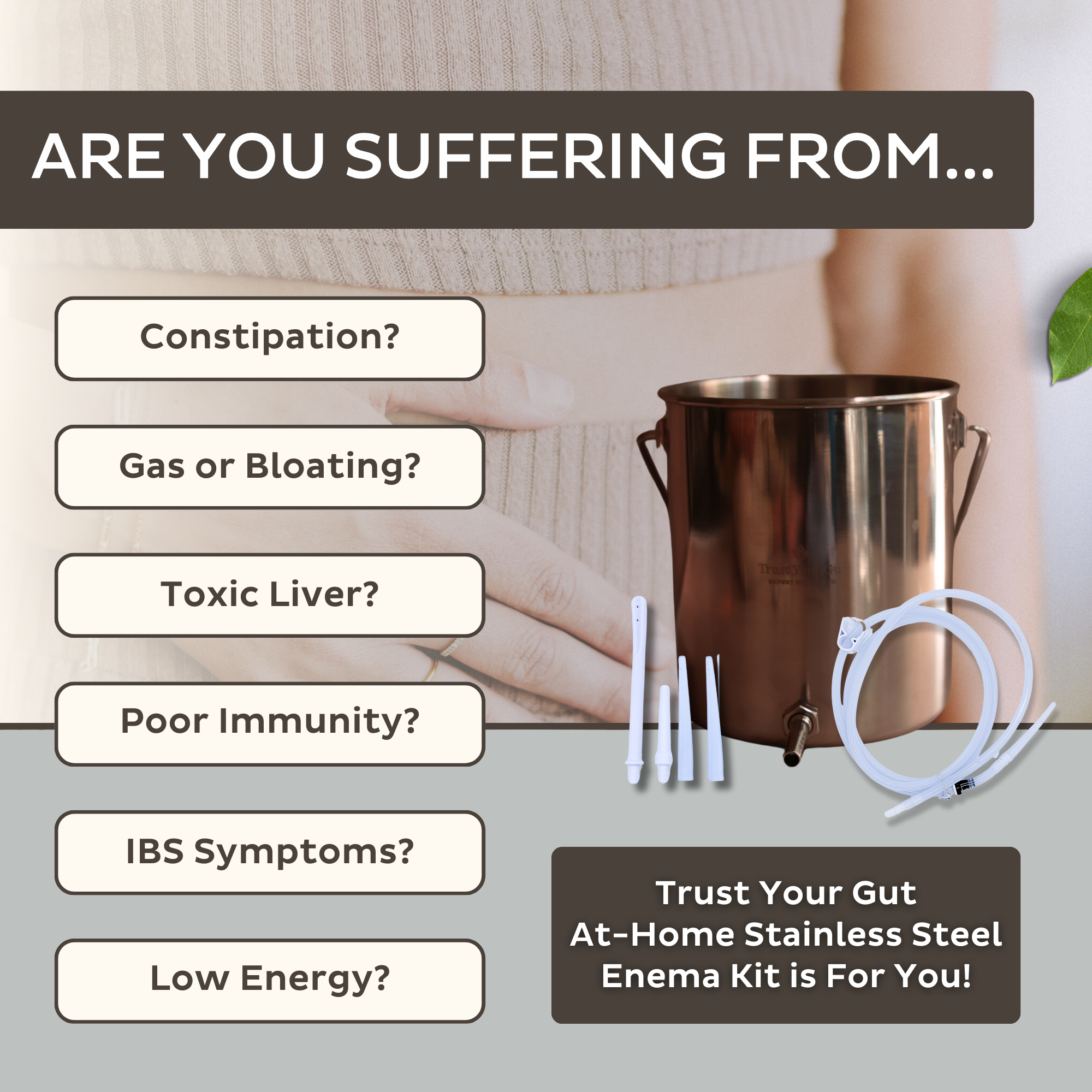 Trust Your Gut Stainless Steel Enema Kit