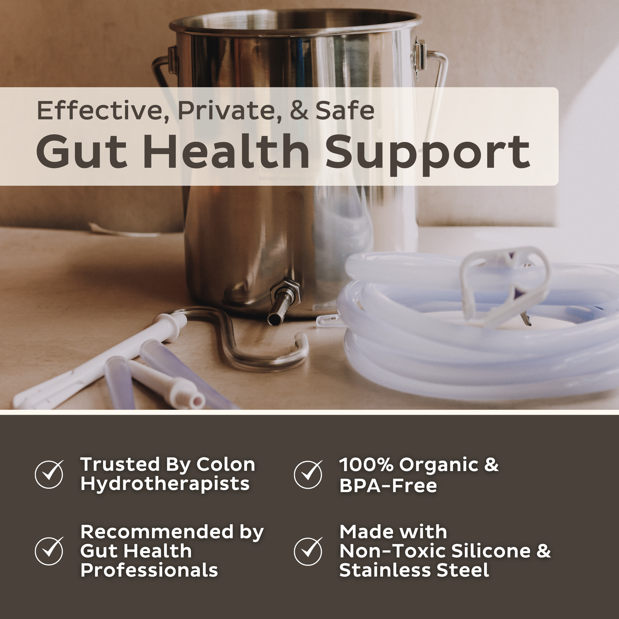 Trust Your Gut Stainless Steel Enema Kit