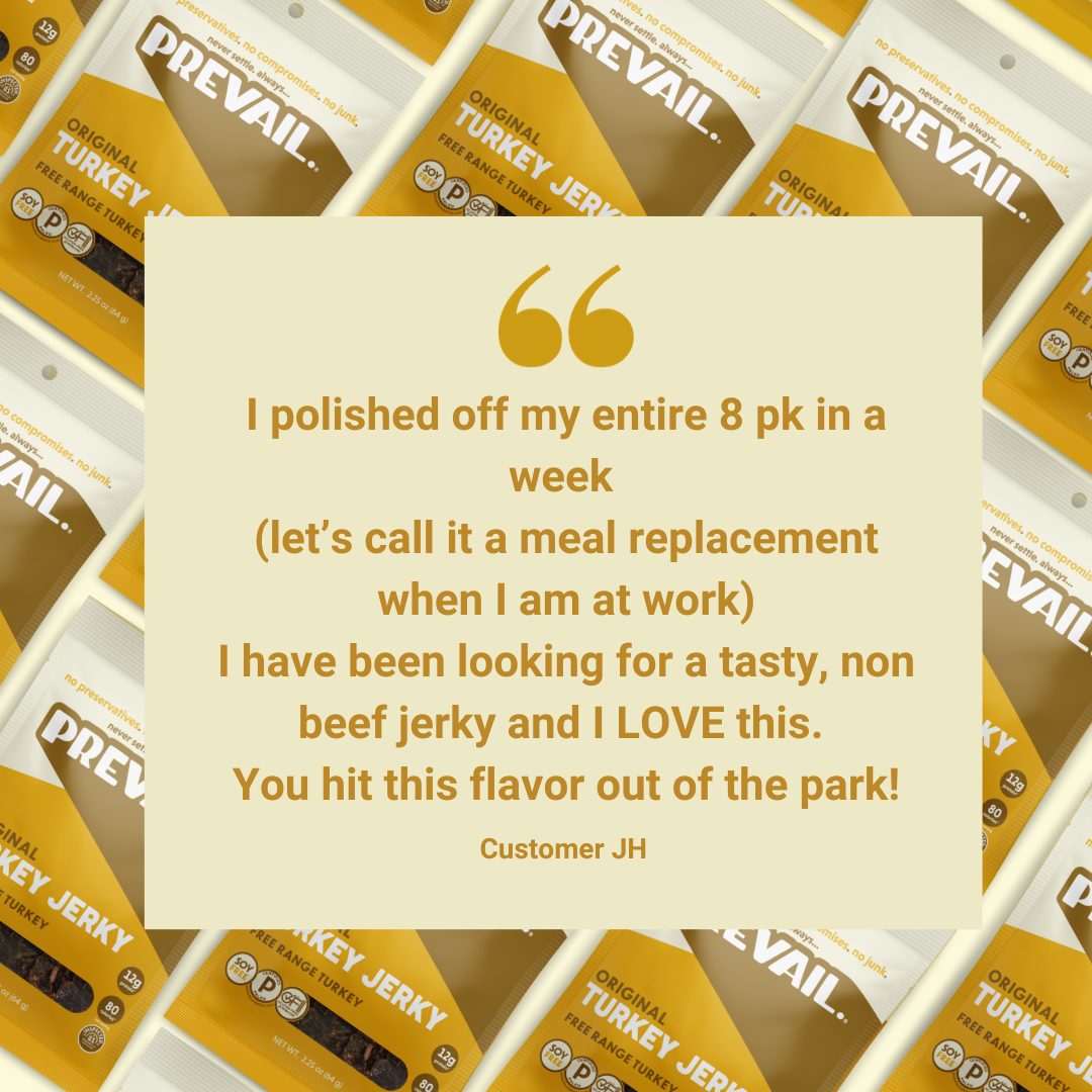 Prevail Original Turkey Jerky Single Serve 8 pack
