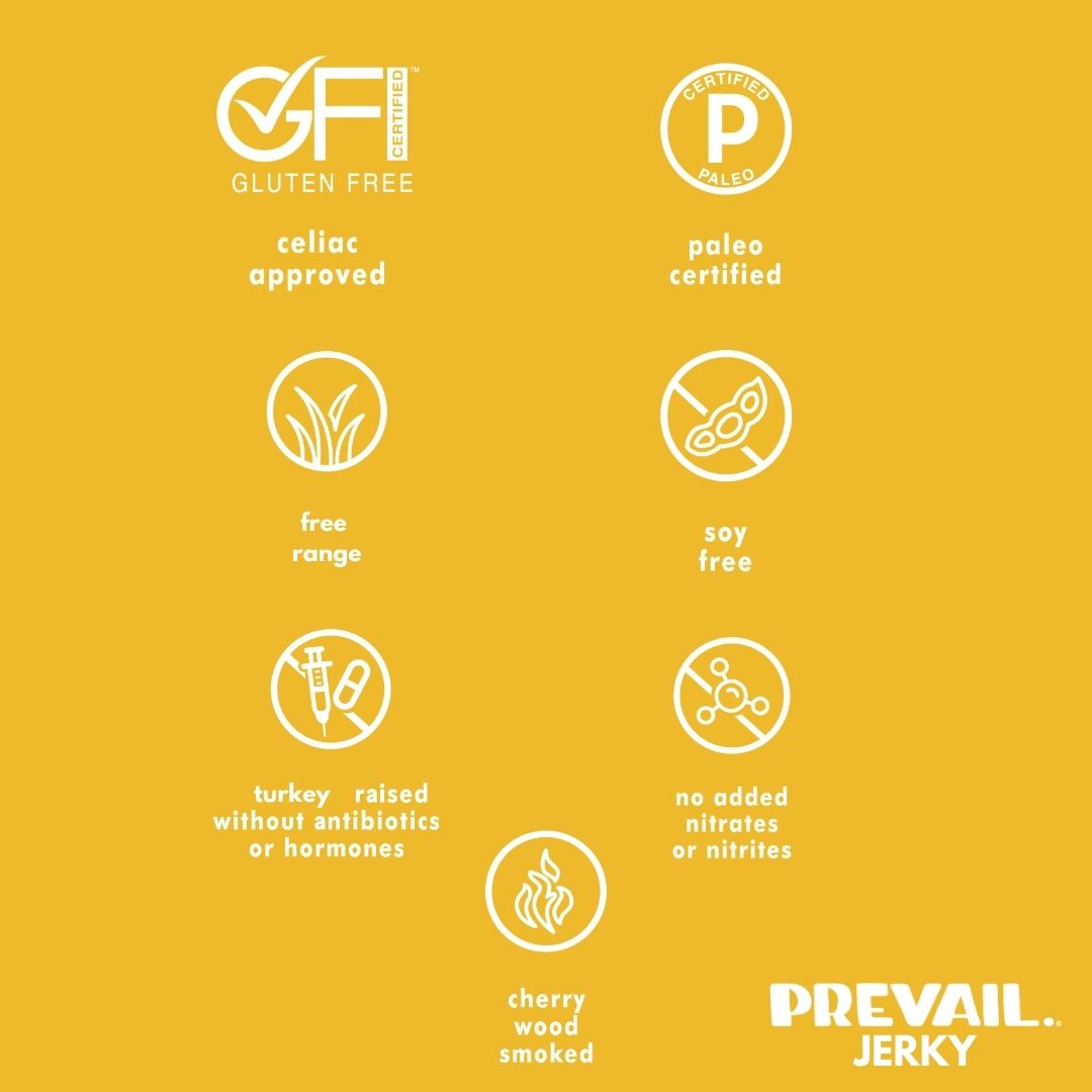 Prevail Original Turkey Jerky Single Serve 8 pack