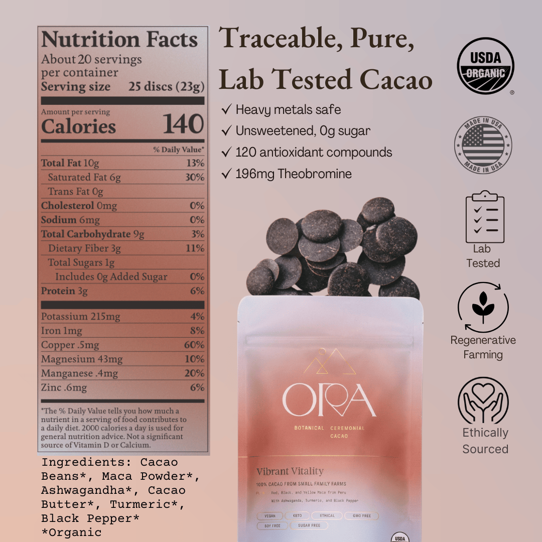Ora Cacao Vibrant Vitality Cacao