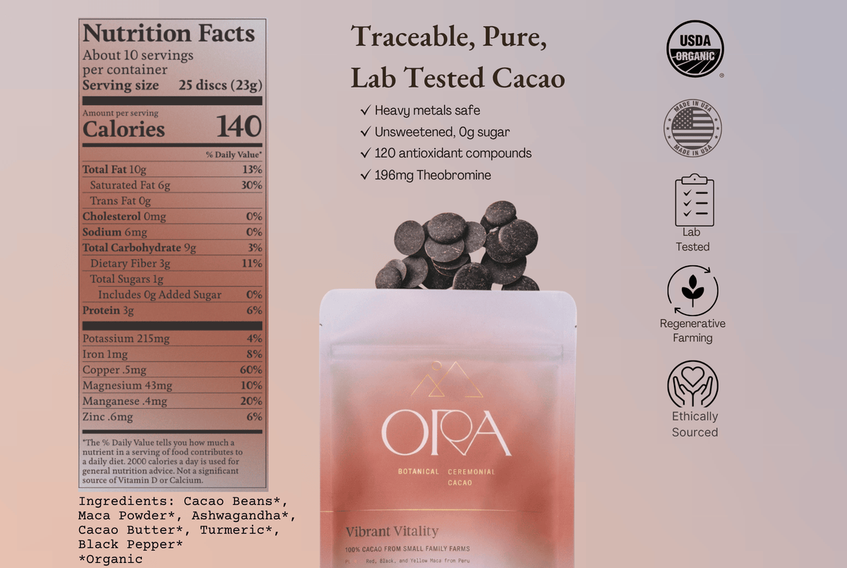 Ora Cacao Vibrant Vitality Cacao