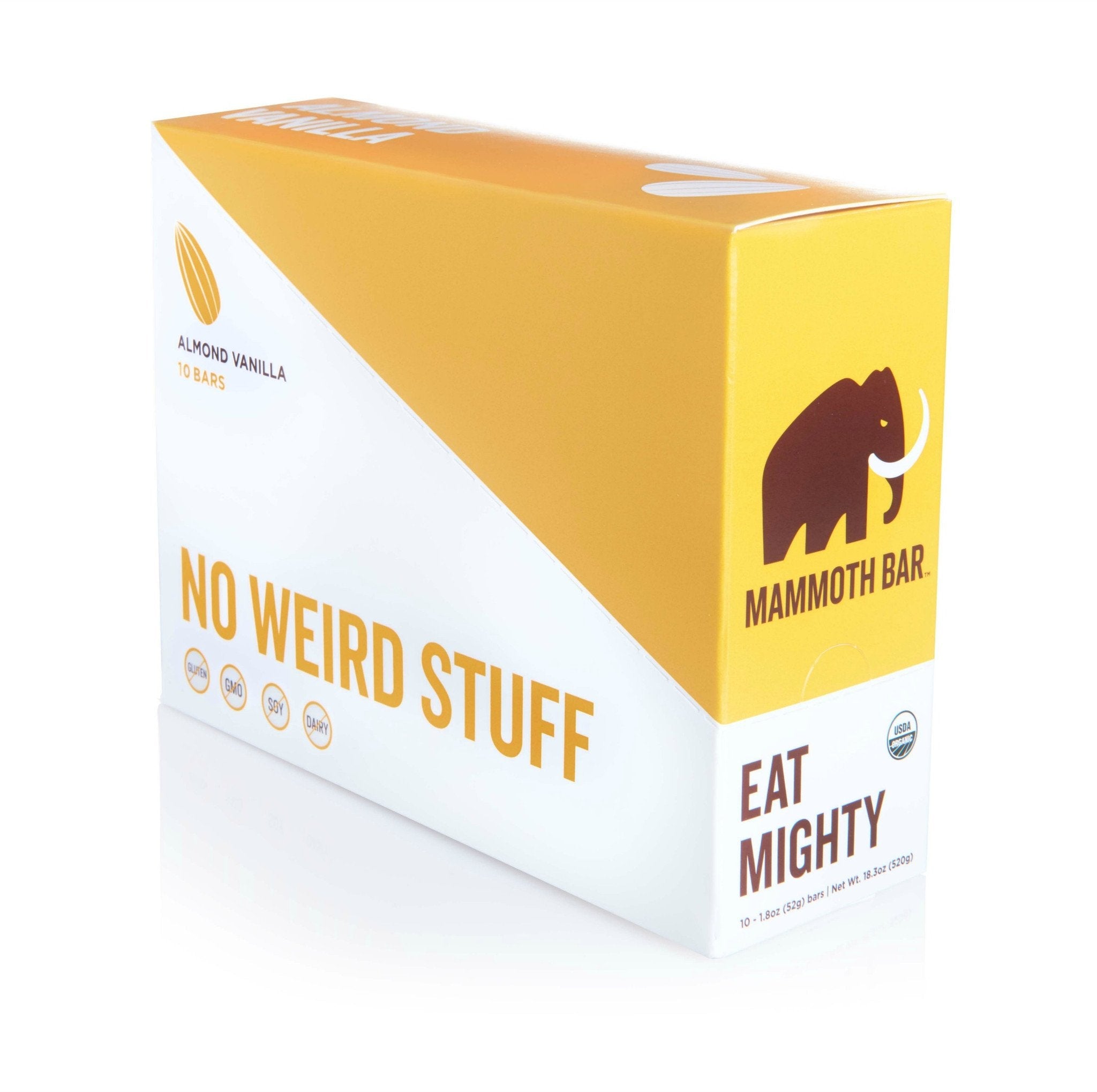 Mammoth Bar ALMOND VANILLA 10 Pack