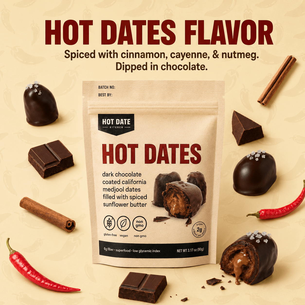 Hot Date Kitchen Hot Dates - Eight Pack
