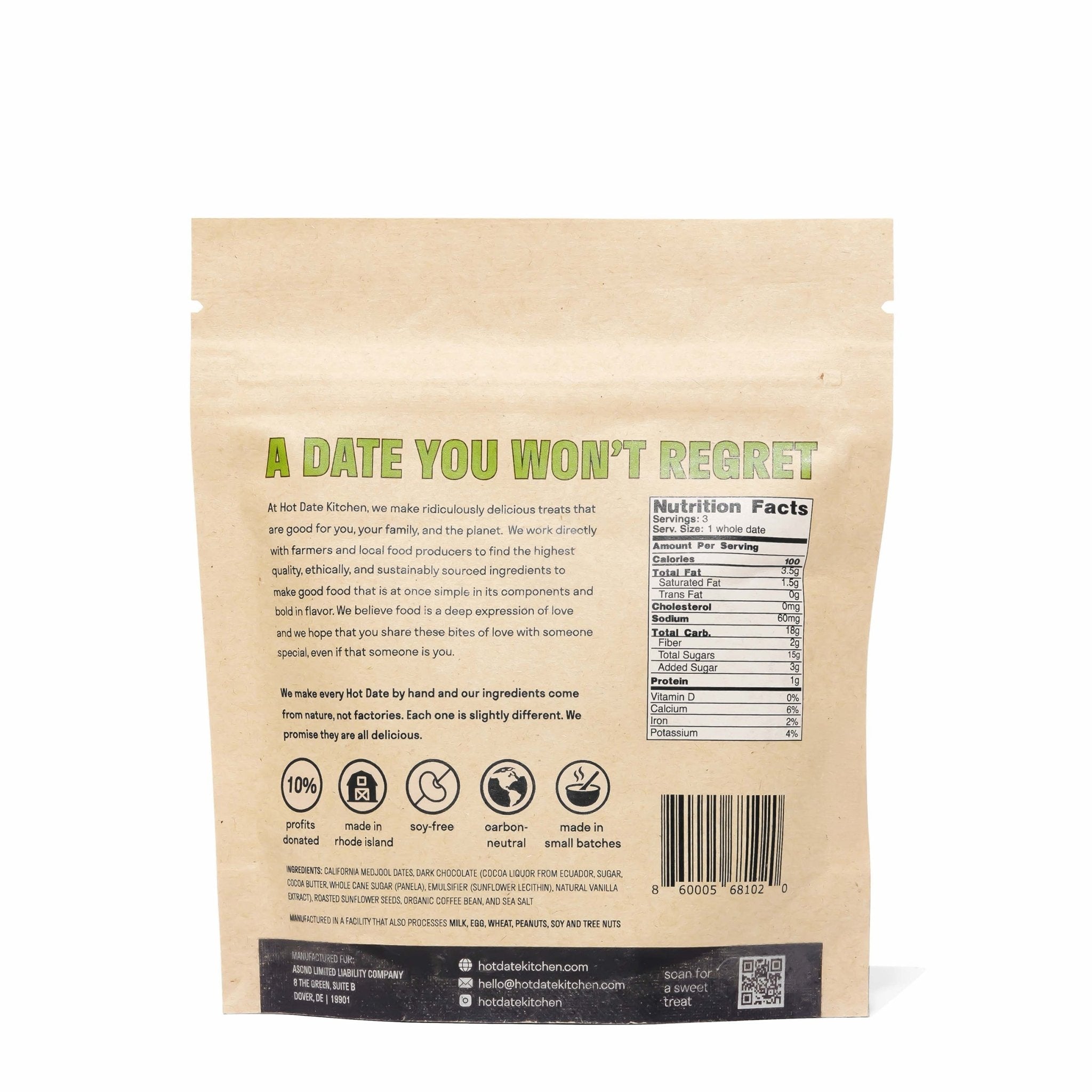 Hot Date Kitchen Coffee Dates - Four Pack