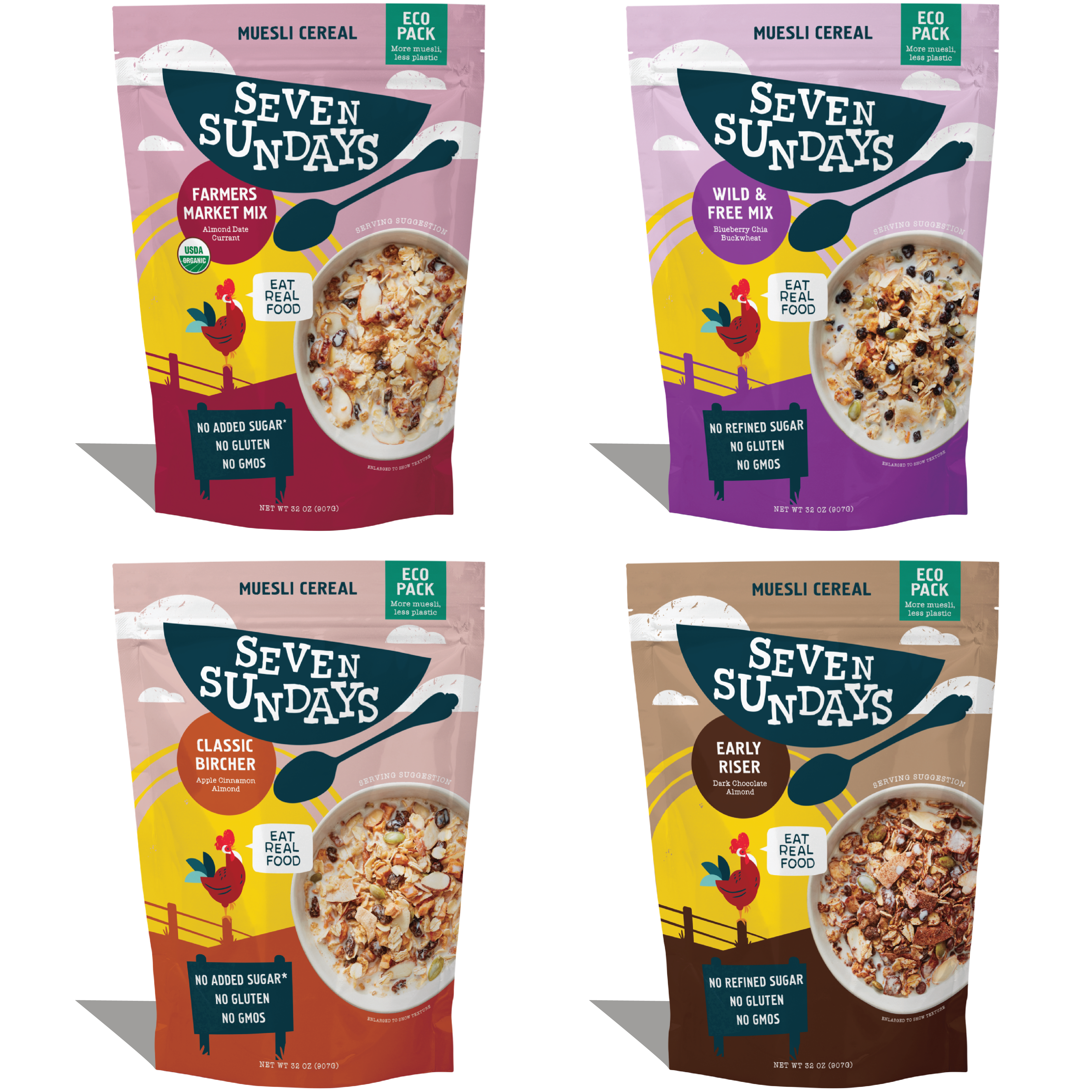 Seven Sundays Muesli Variety Pack, 32oz