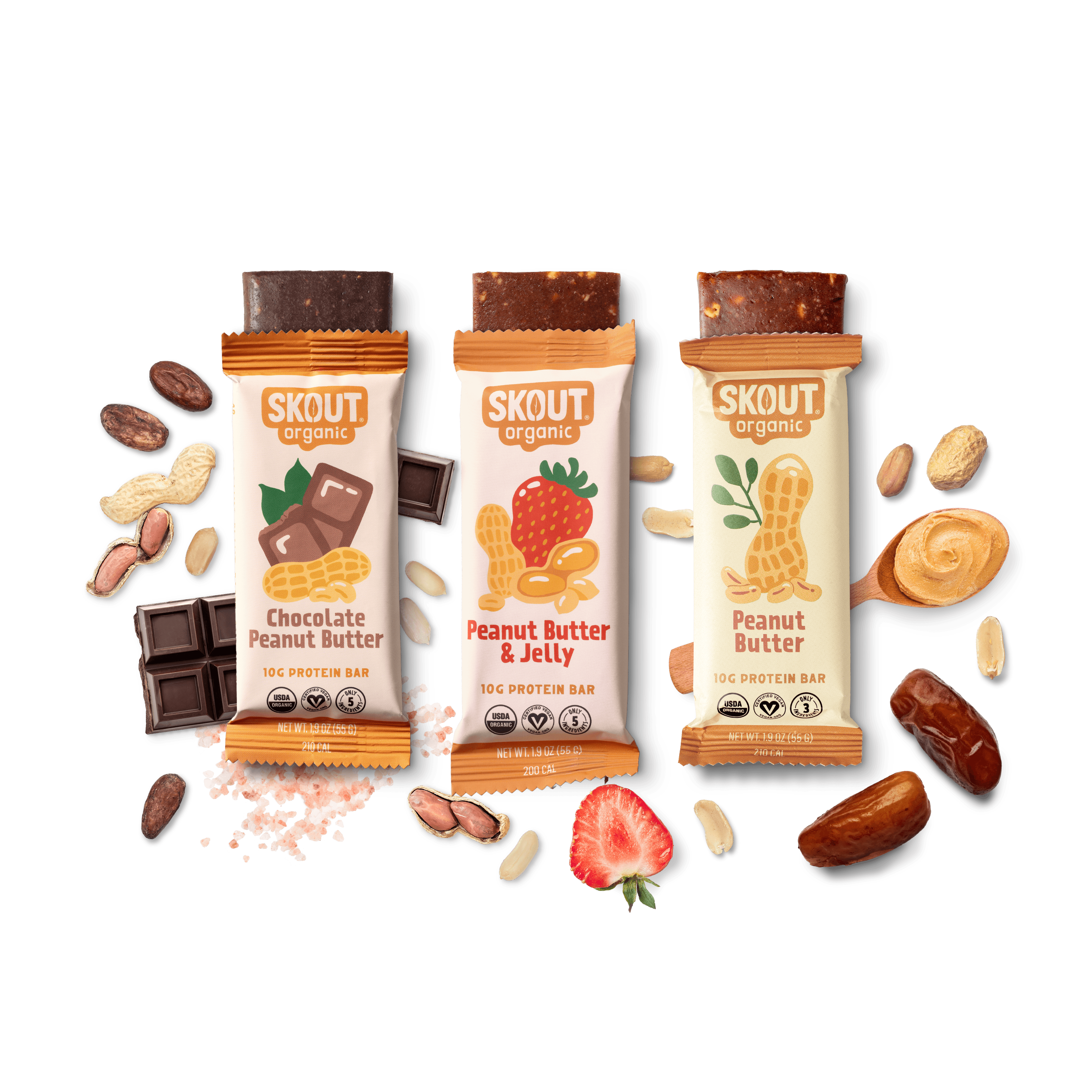 Skout Organic Peanut Butter Protein Bar Bundle